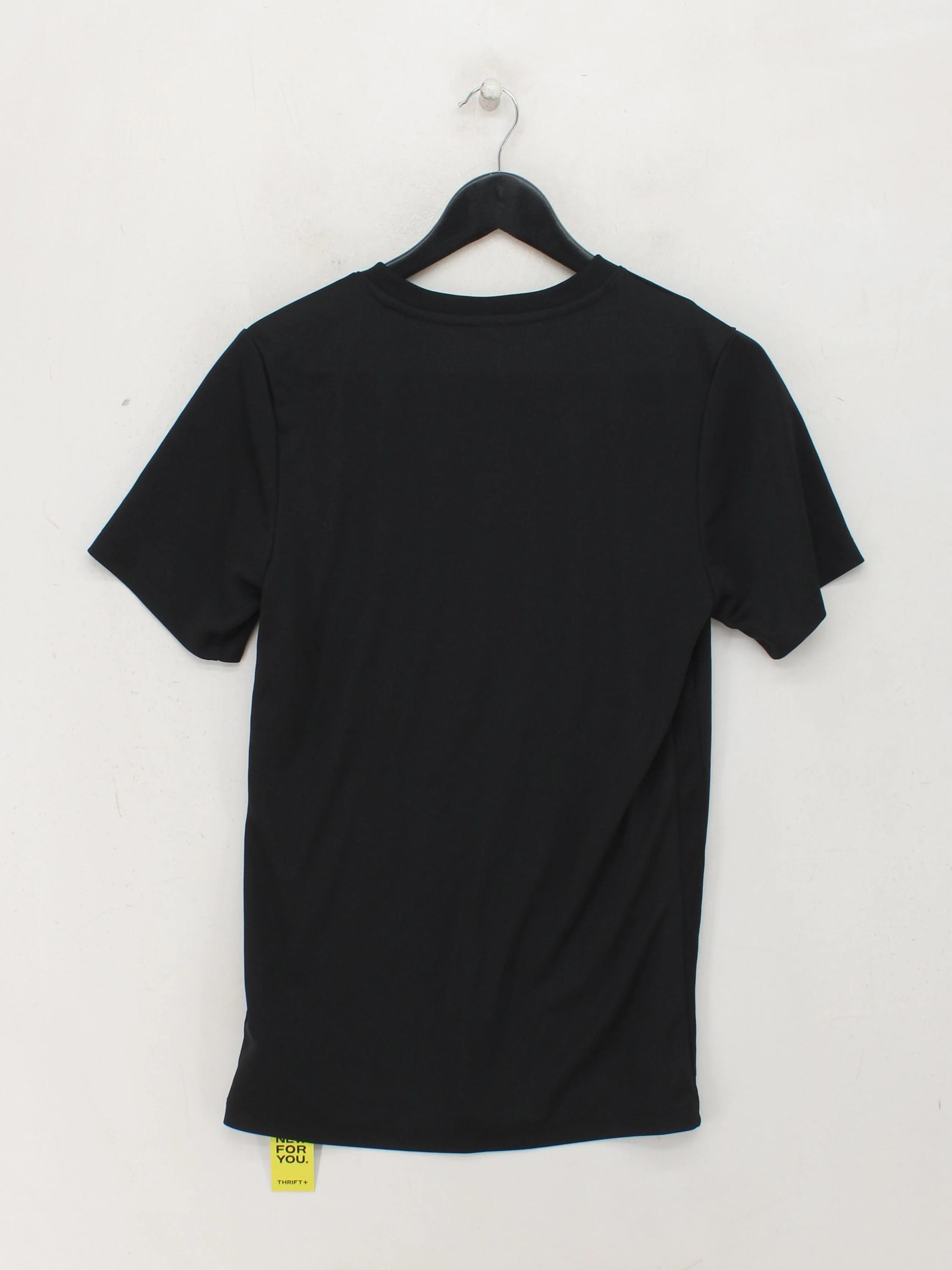 Nike Men's T-Shirt S Black 100% Polyester Round Neck Basic - Image 2