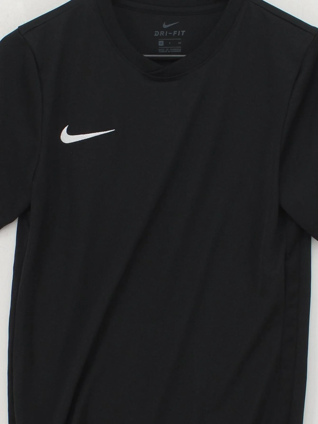 Nike Men's T-Shirt S Black 100% Polyester Round Neck Basic - Image 3