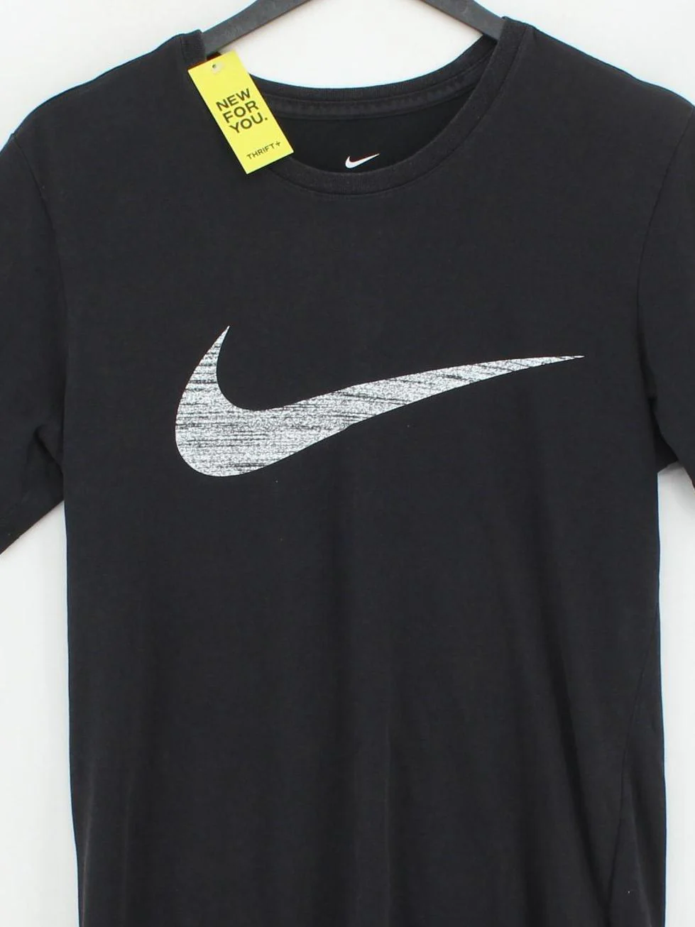 Nike Men's T-Shirt S Black Graphic Cotton with Polyester Basic - Image 3