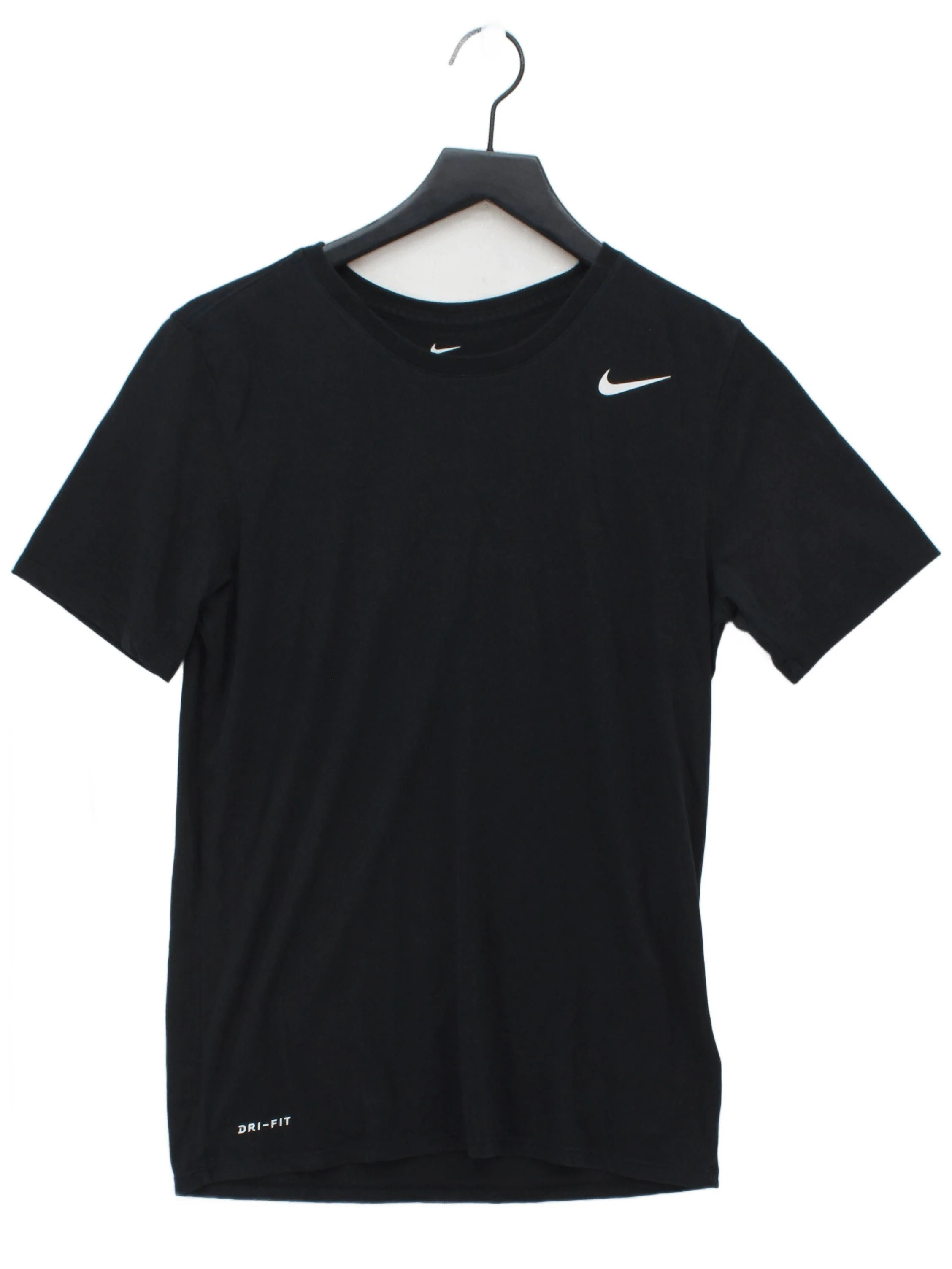 Nike Men's T-Shirt S Black Graphic Cotton with Polyester Round Neck Basic