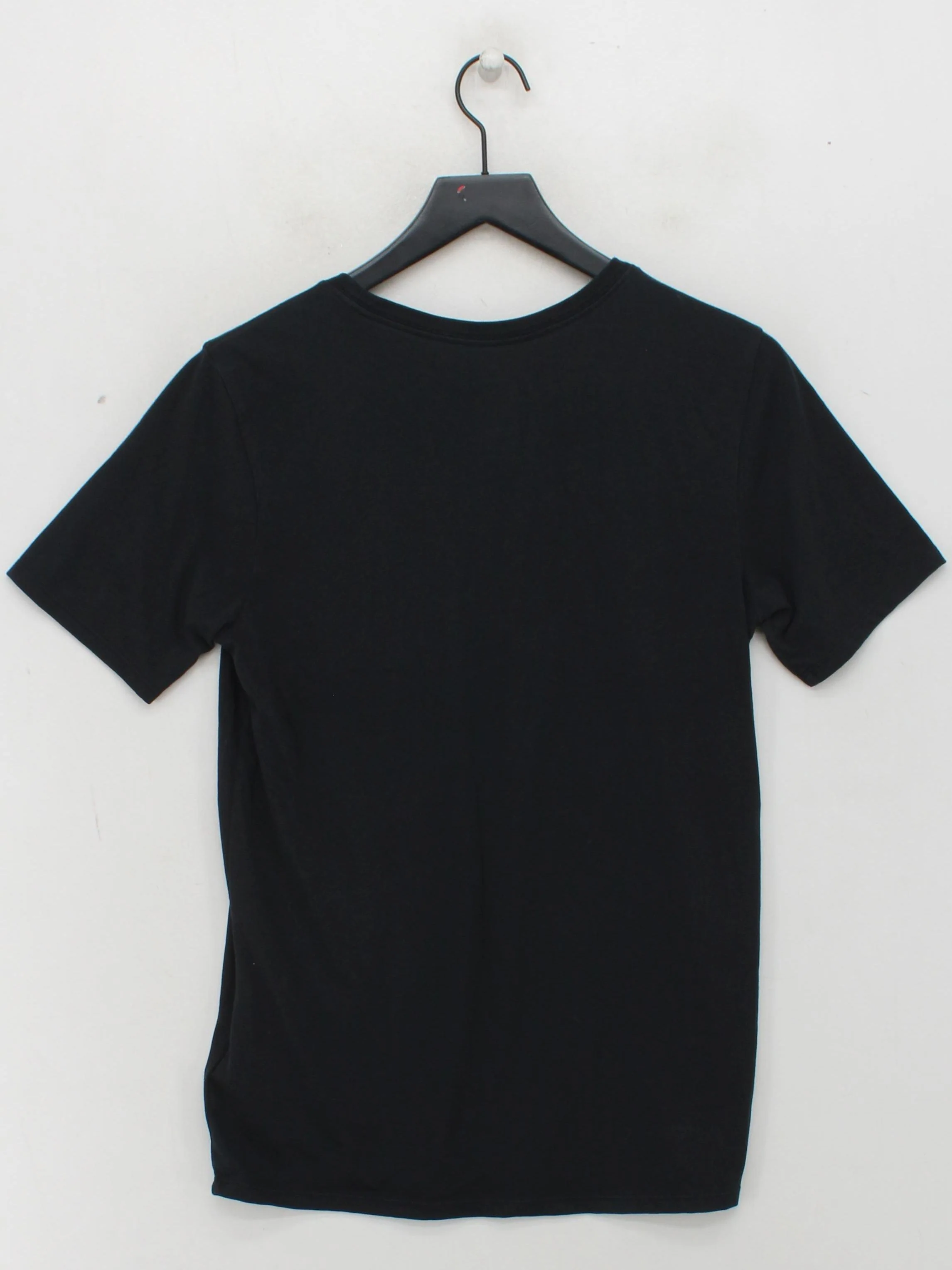Nike Men's T-Shirt S Black Graphic Cotton with Polyester Round Neck Basic - Image 2