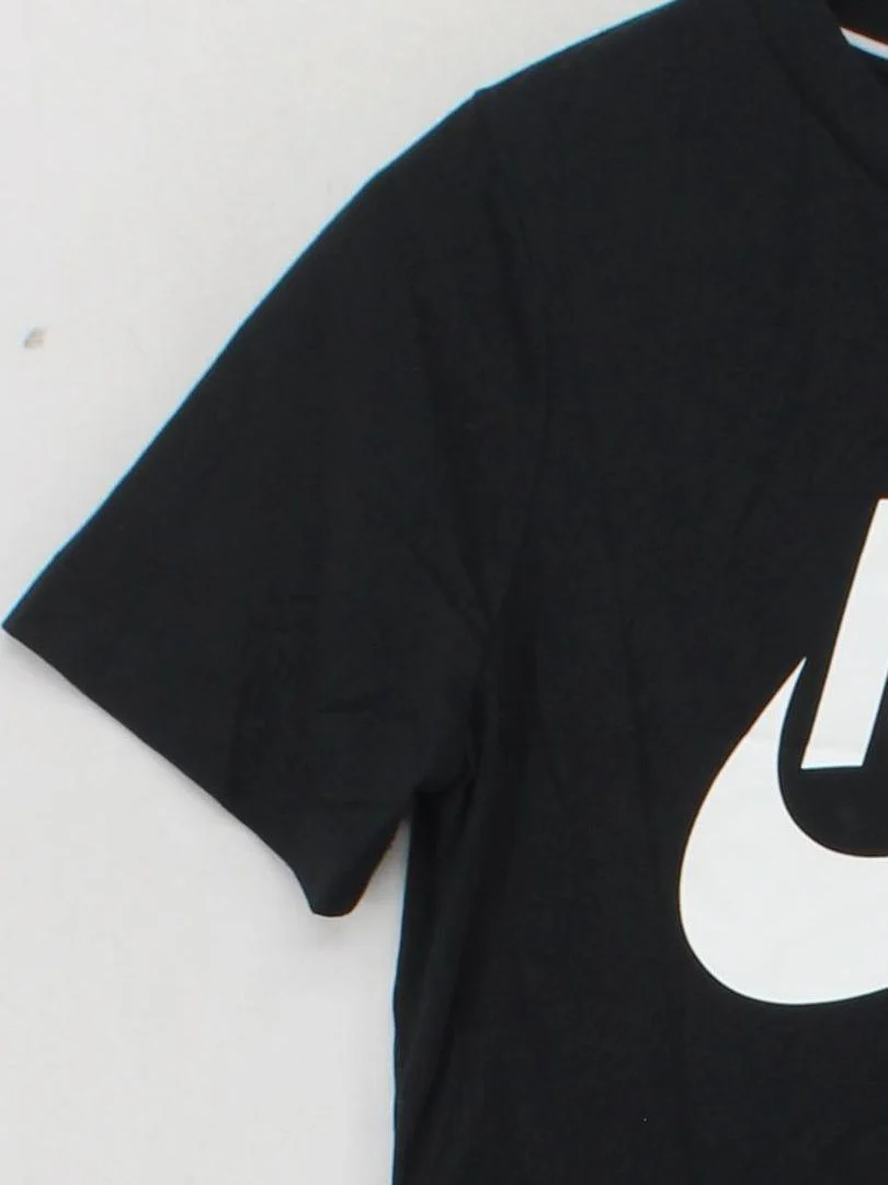 Nike Men's T-Shirt S Black Graphic Polyester with Lyocell Modal Basic - Image 4
