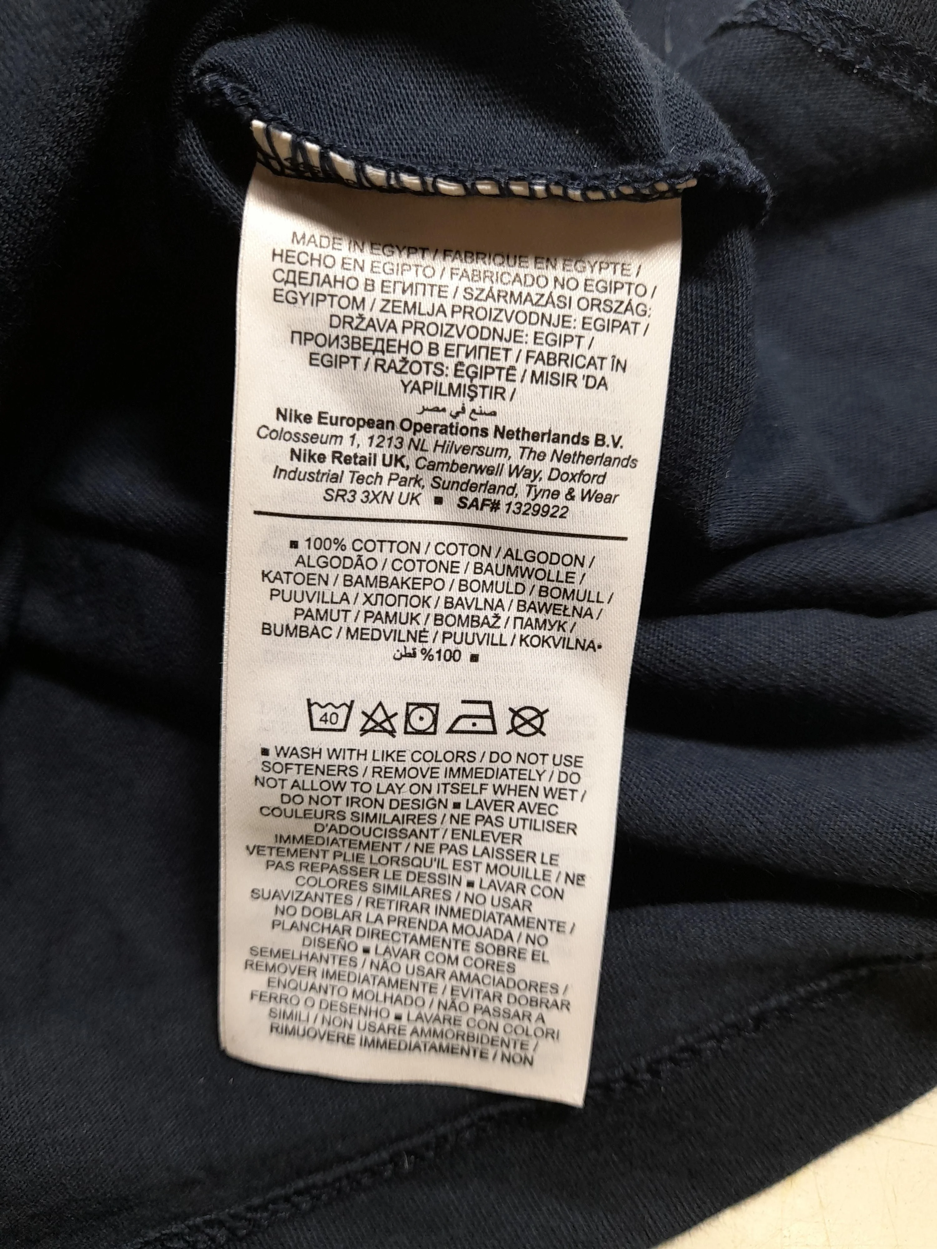 Nike Men's T-Shirt S Blue 100% Cotton Basic - Image 8