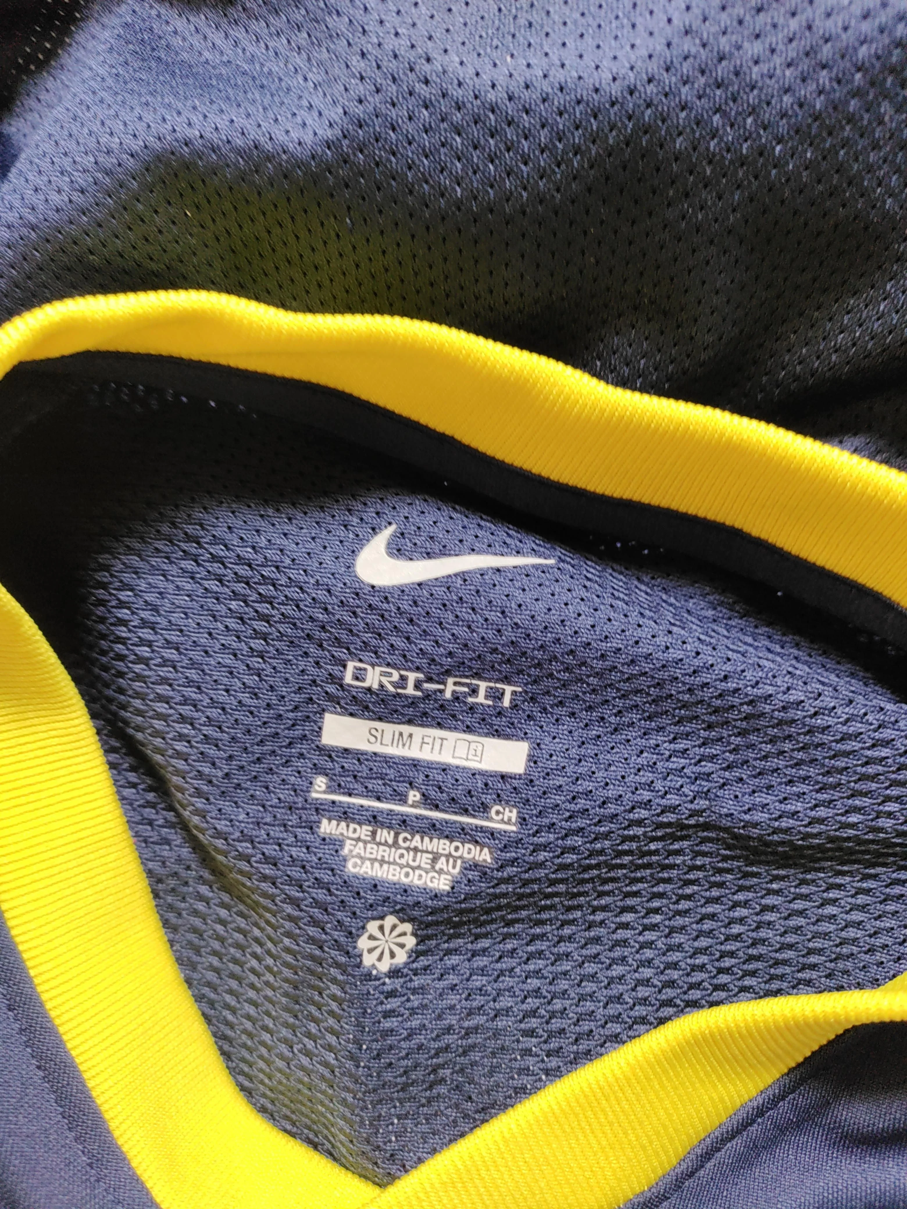 Nike Men's T-Shirt S Blue 100% Other Round Neck Basic - Image 6