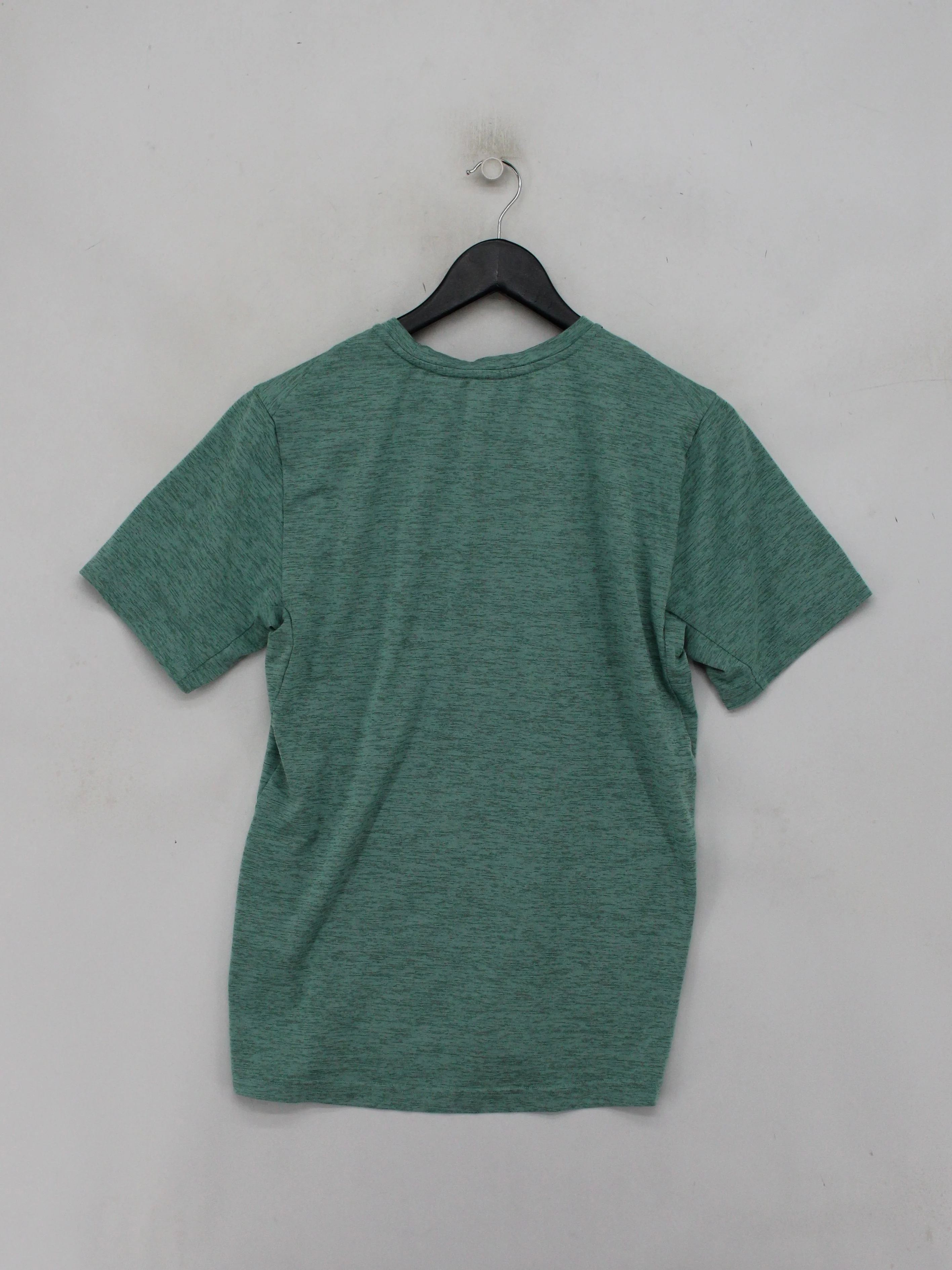Nike Men's T-Shirt S Green 100% Polyester Round Neck Basic - Image 2
