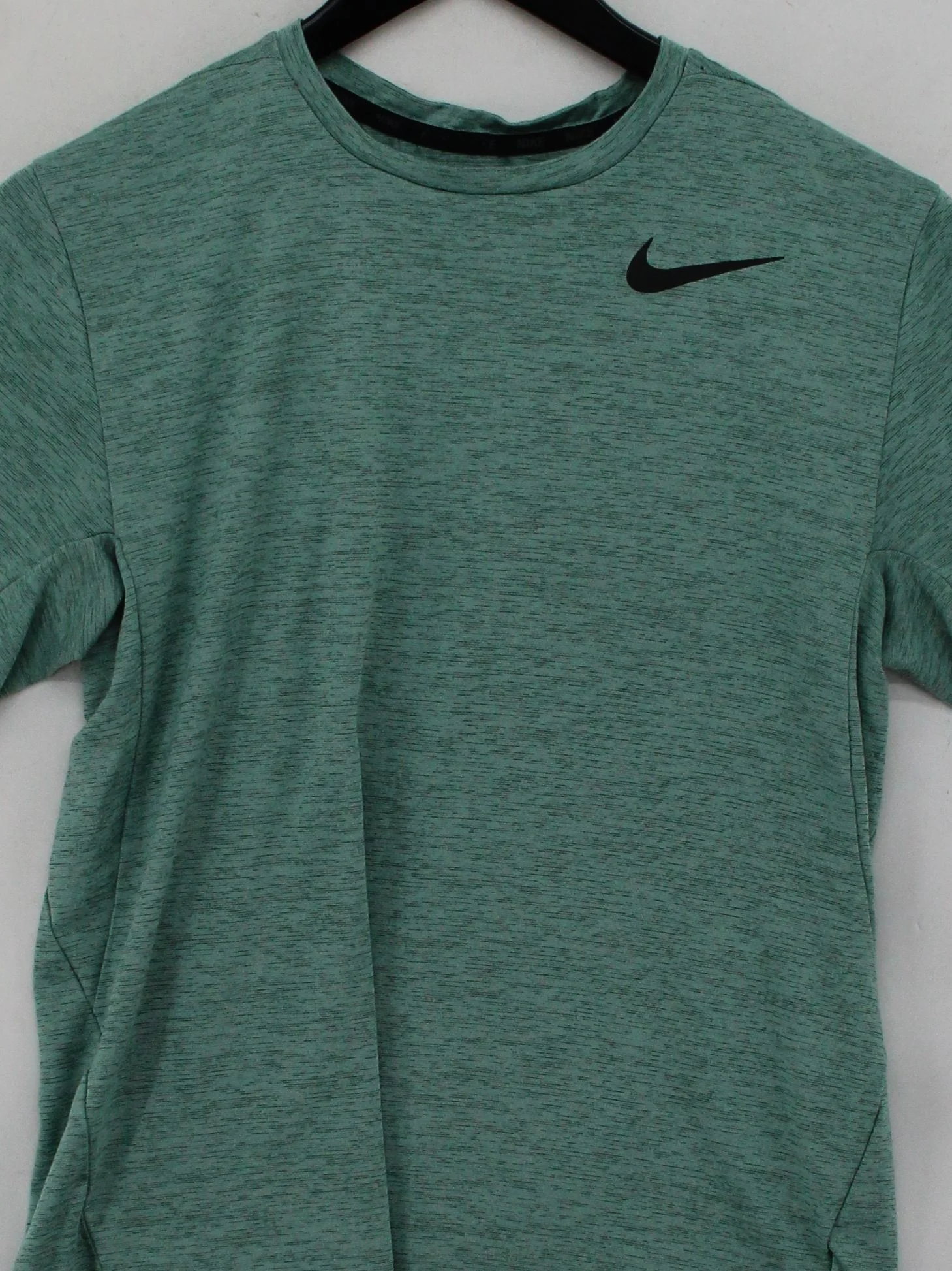 Nike Men's T-Shirt S Green 100% Polyester Round Neck Basic - Image 3