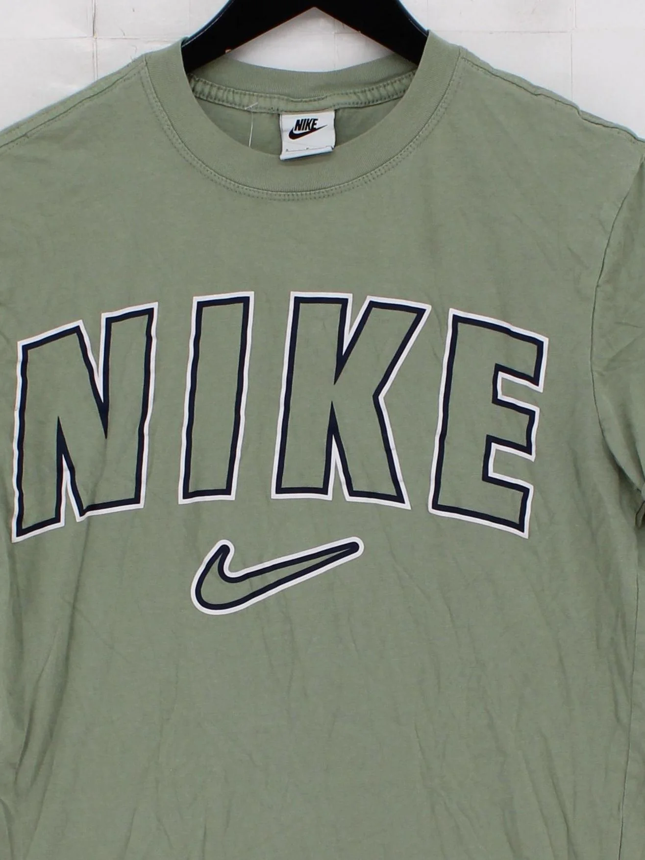 Nike Men's T-Shirt S Green Graphic 100% Cotton Basic - Image 3