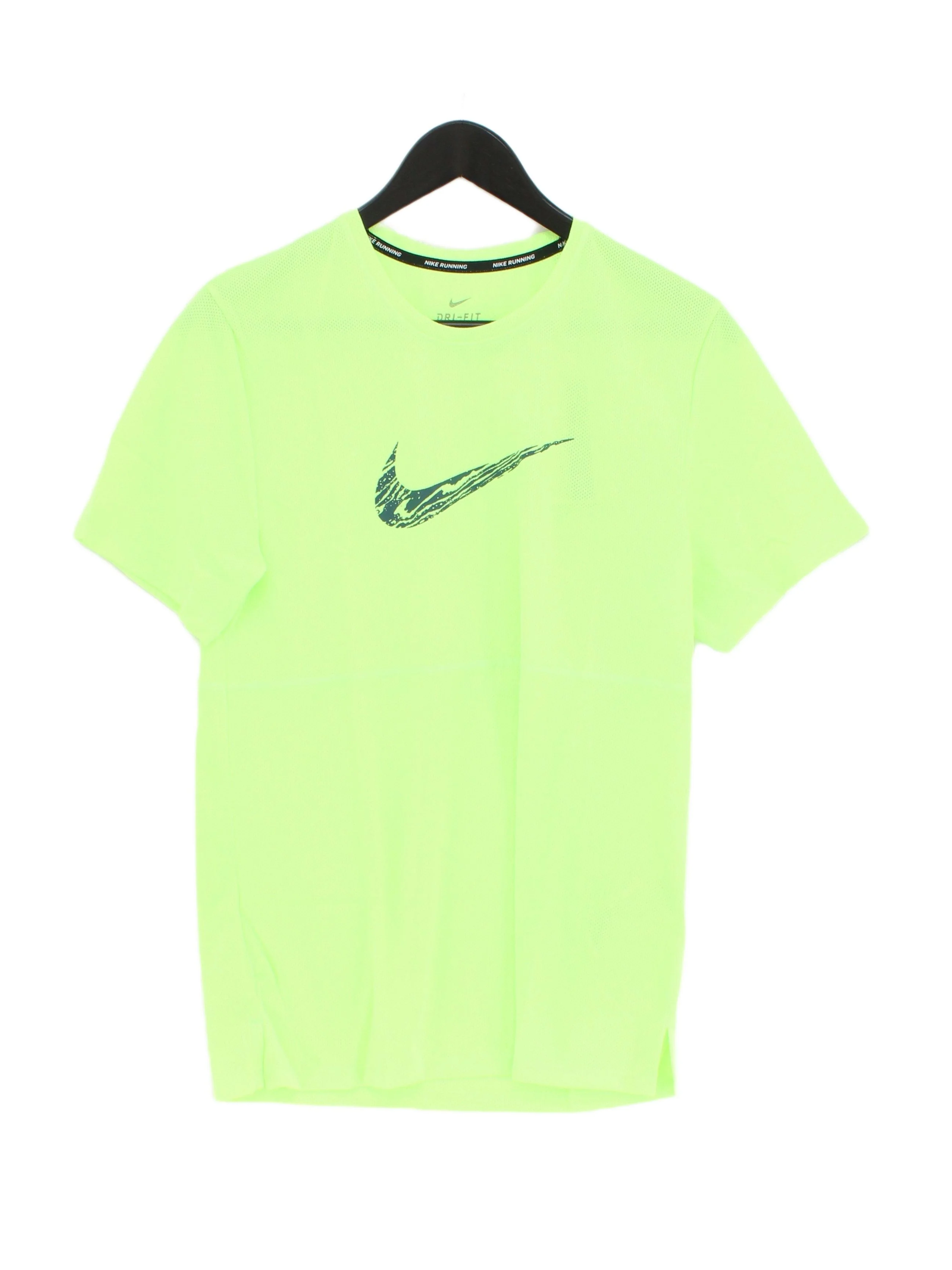 Nike Men's T-Shirt S Green Graphic 100% Polyester Crew Neck Basic New with tags