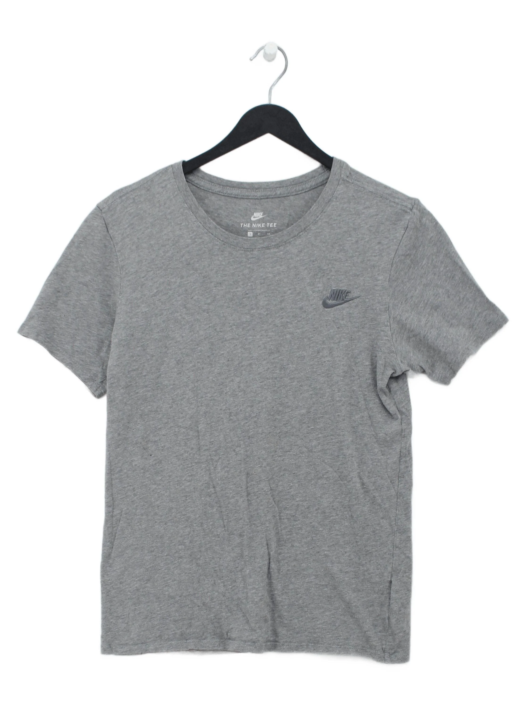 Nike Men's T-Shirt S Grey 100% Cotton Basic