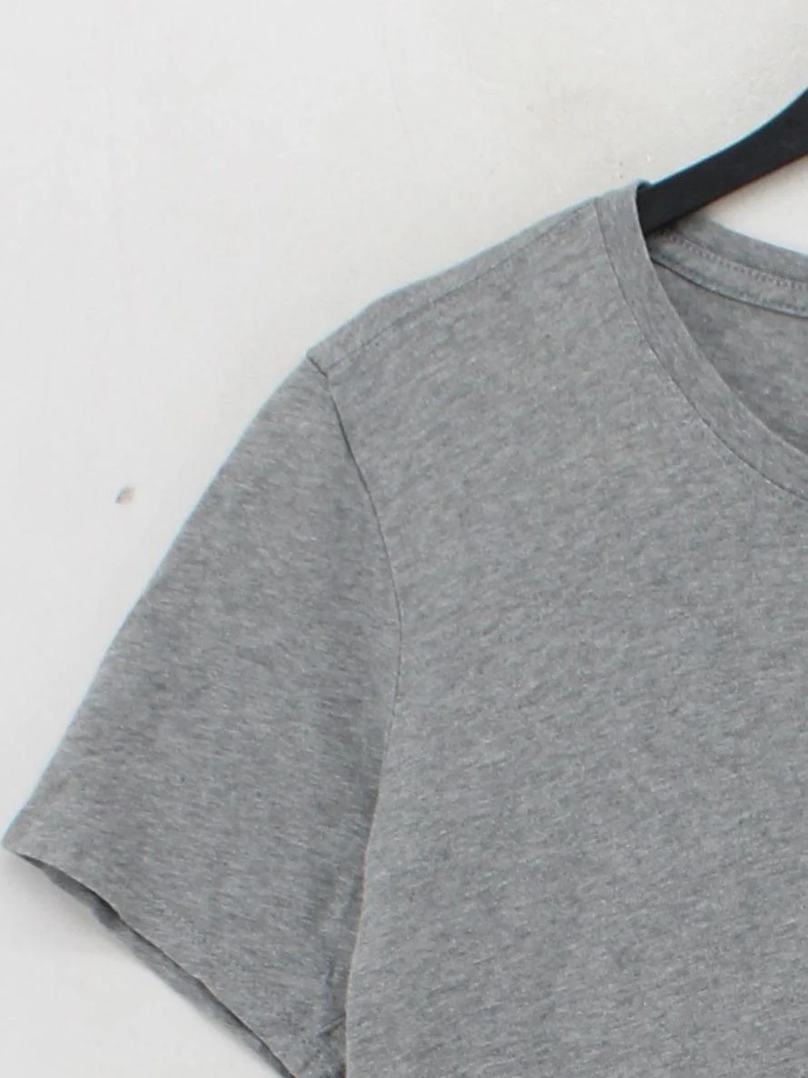 Nike Men's T-Shirt S Grey 100% Cotton Basic - Image 4