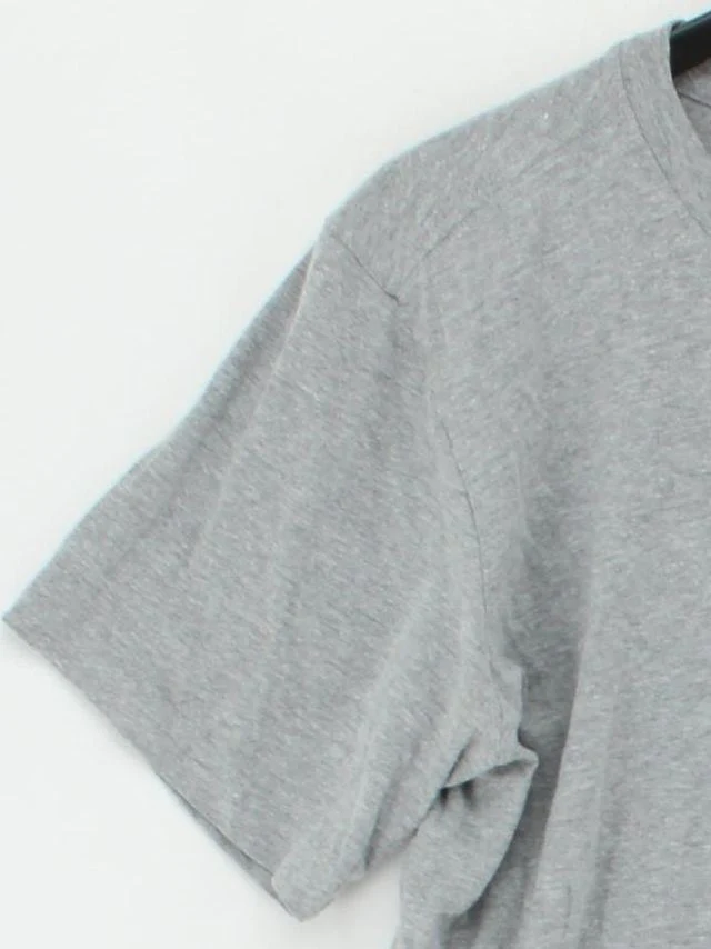 Nike Men's T-Shirt S Grey Cotton with Polyester Basic - Image 4