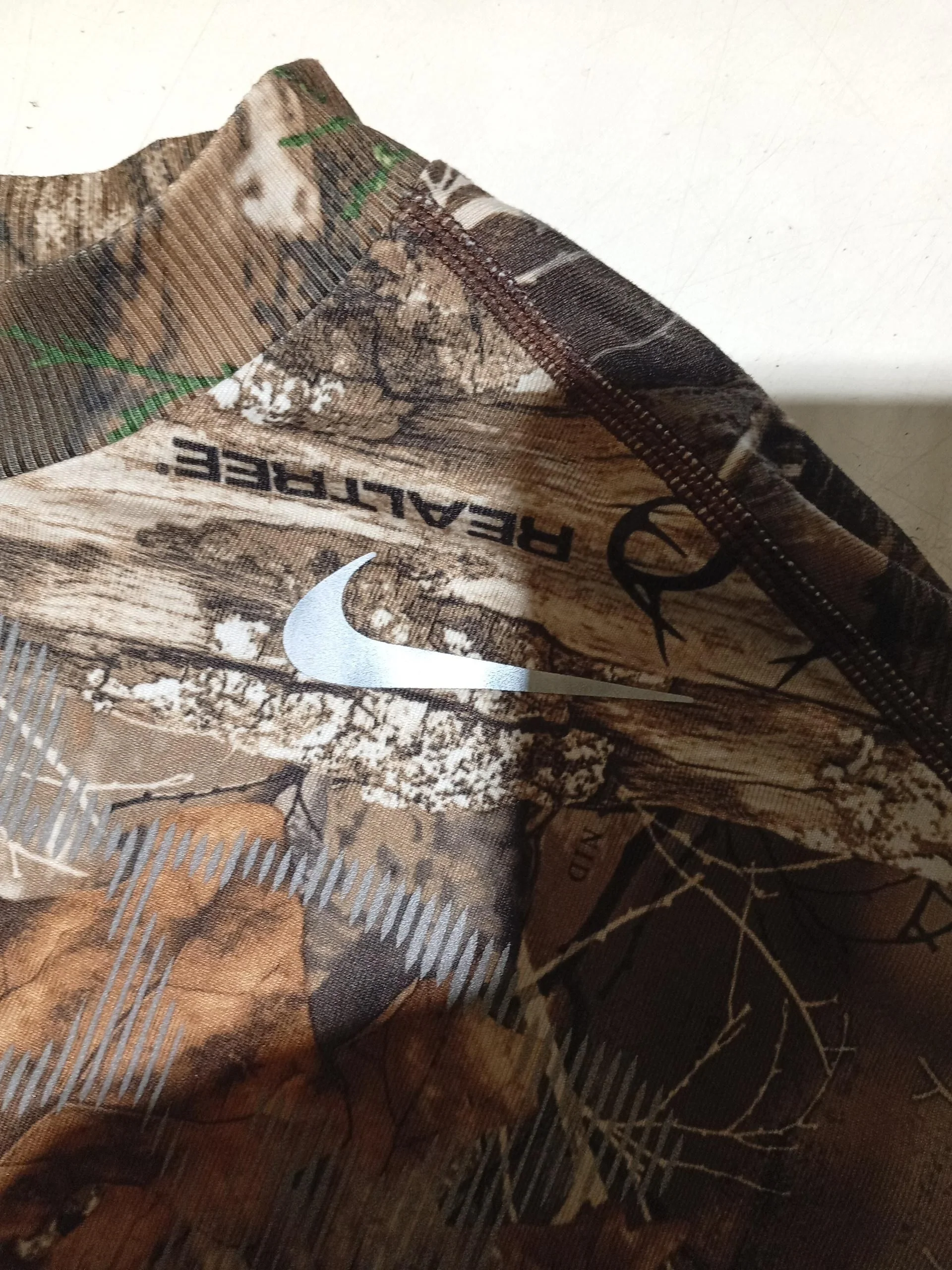 Nike Men's T-Shirt S Multi Camo Polyester with Spandex Round Neck Basic - Image 5