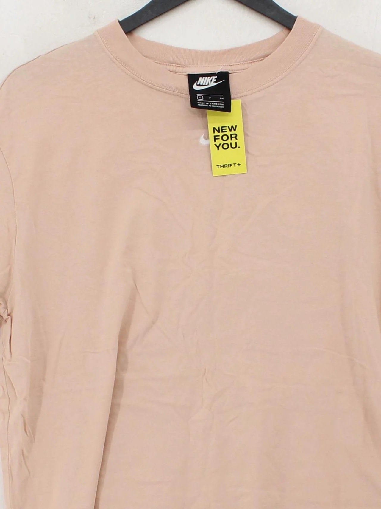 Nike Men's T-Shirt S Tan 100% Cotton Basic - Image 3