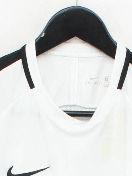 Nike Men's T-Shirt S White 100% Polyester Round Neck Basic - Image 3