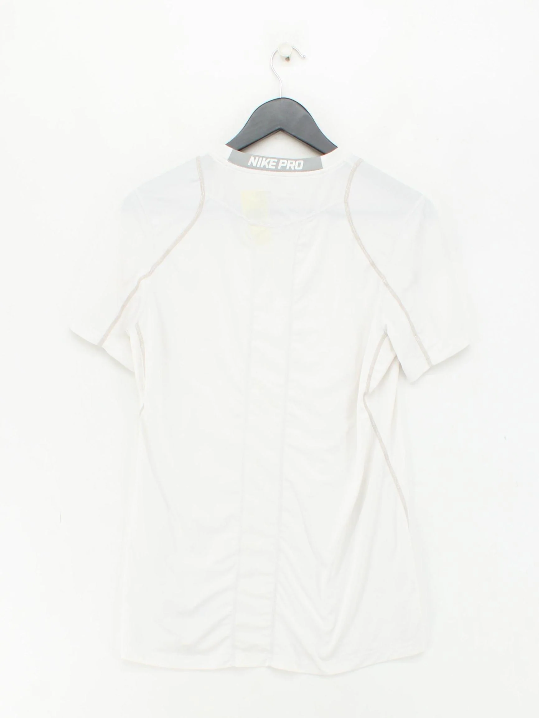 Nike Men's T-Shirt S White Polyester with Spandex Round Neck Basic - Image 2