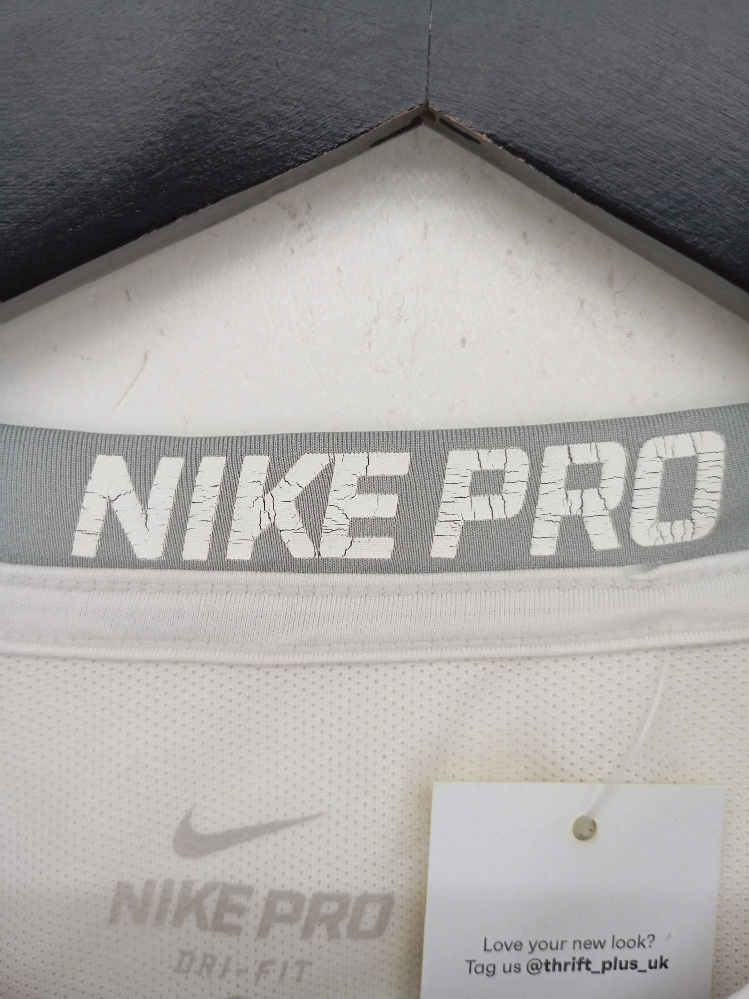 Nike Men's T-Shirt S White Polyester with Spandex Round Neck Basic - Image 5