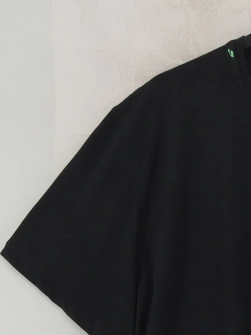 Nike Men's T-Shirt XL Black Polyester with Cotton, Viscose Basic - Image 4