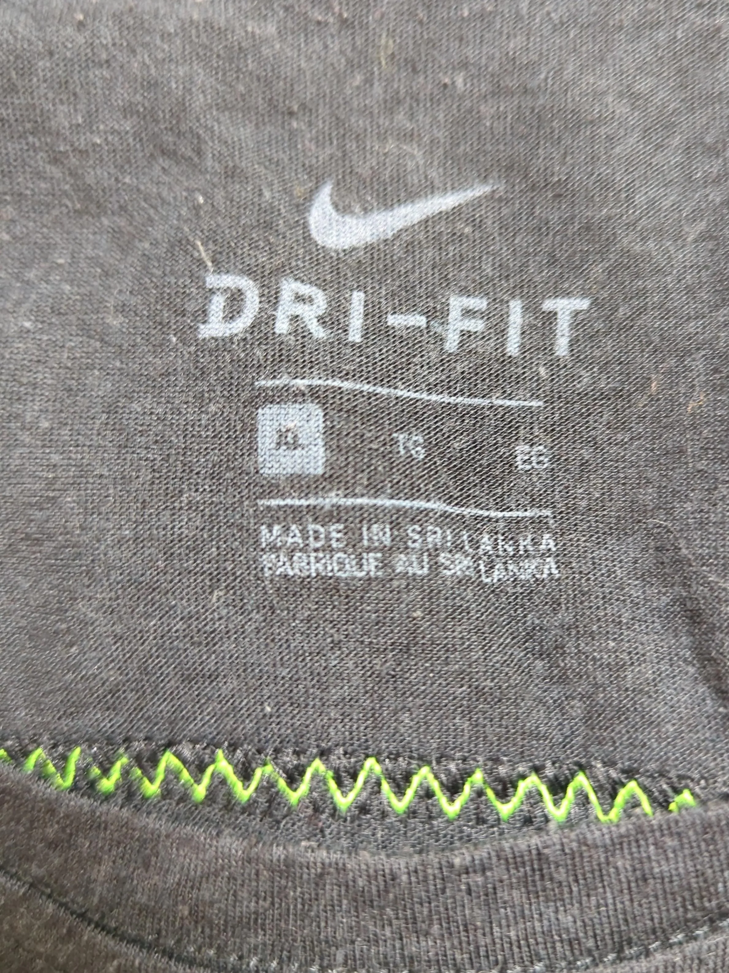 Nike Men's T-Shirt XL Black Polyester with Cotton, Viscose Basic - Image 5