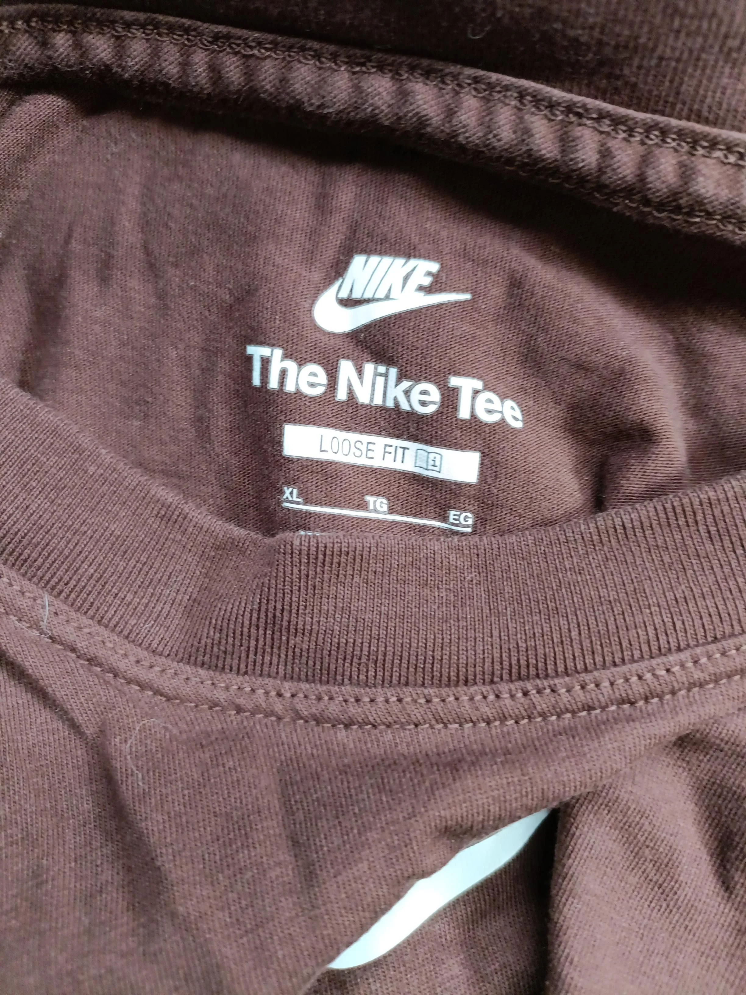 Nike Men's T-Shirt XL Brown 100% Cotton Basic - Image 5