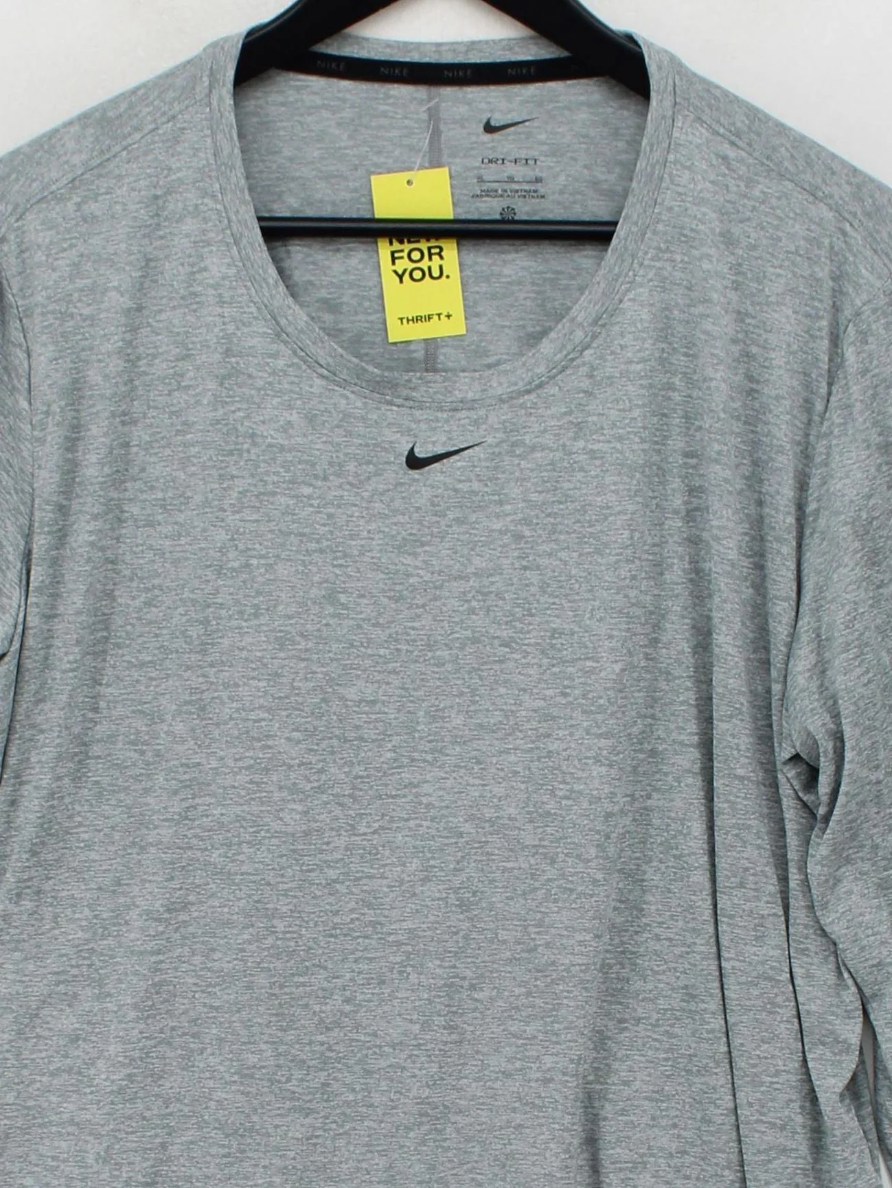 Nike Men's T-Shirt XL Grey 100% Polyester Round Neck Basic - Image 3