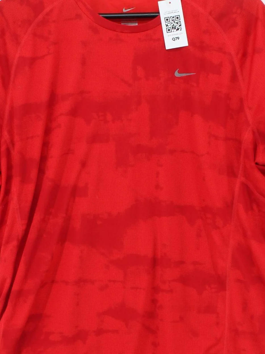 Nike Men's T-Shirt XL Red 100% Polyester Round Neck Basic - Image 3