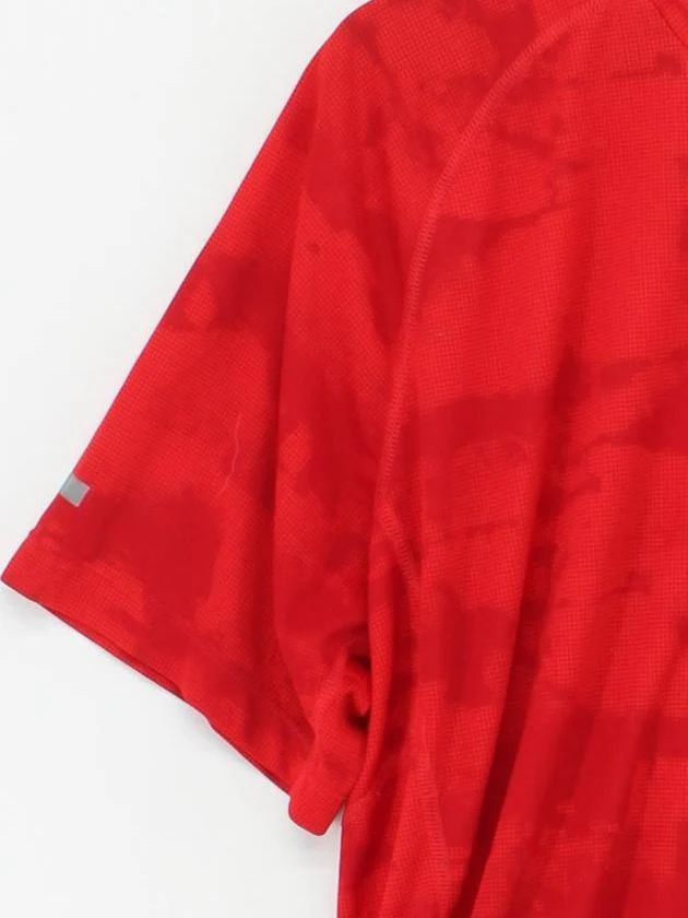 Nike Men's T-Shirt XL Red 100% Polyester Round Neck Basic - Image 4