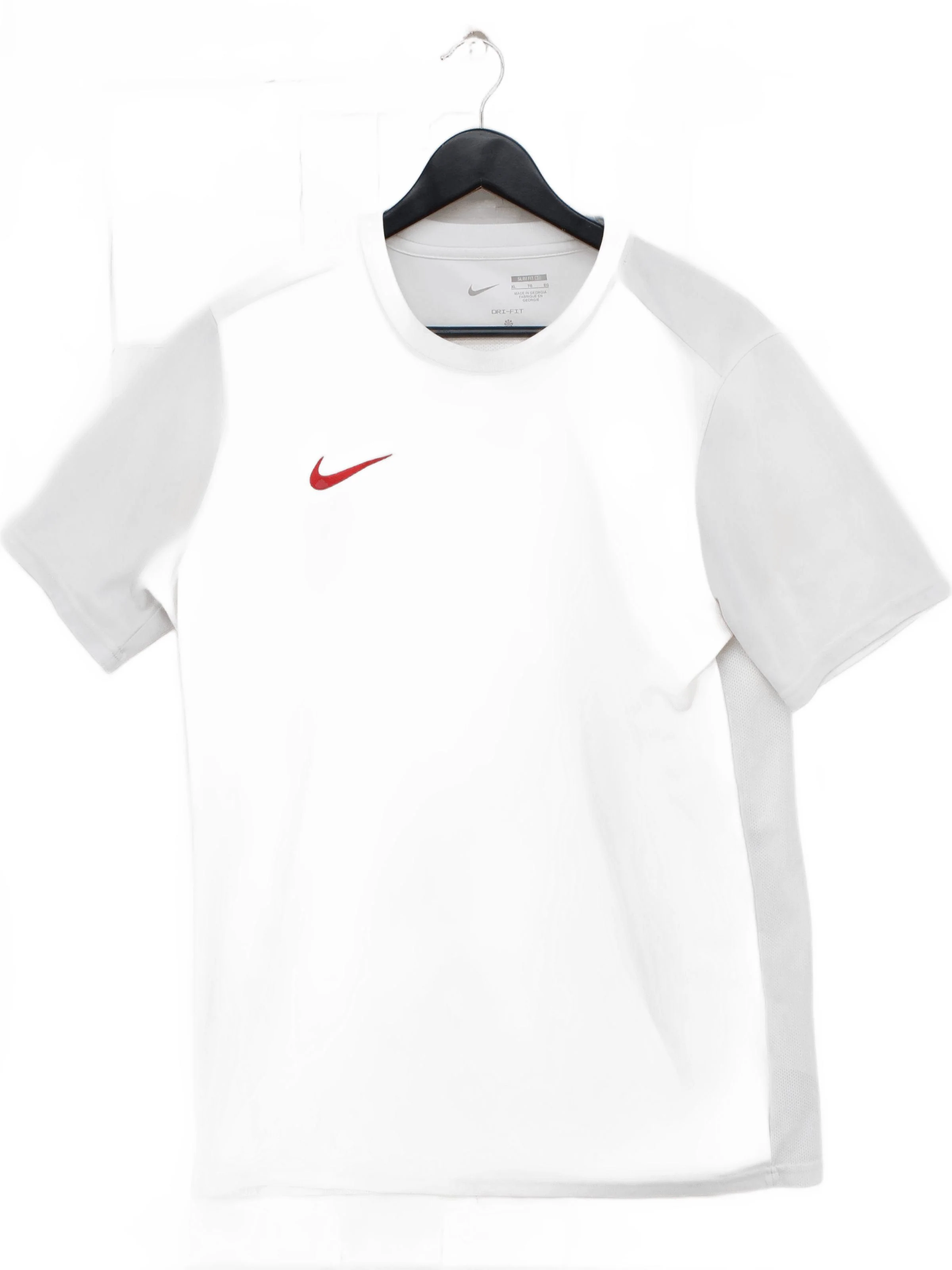 Nike Men's T-Shirt XL White 100% Polyester Round Neck Basic