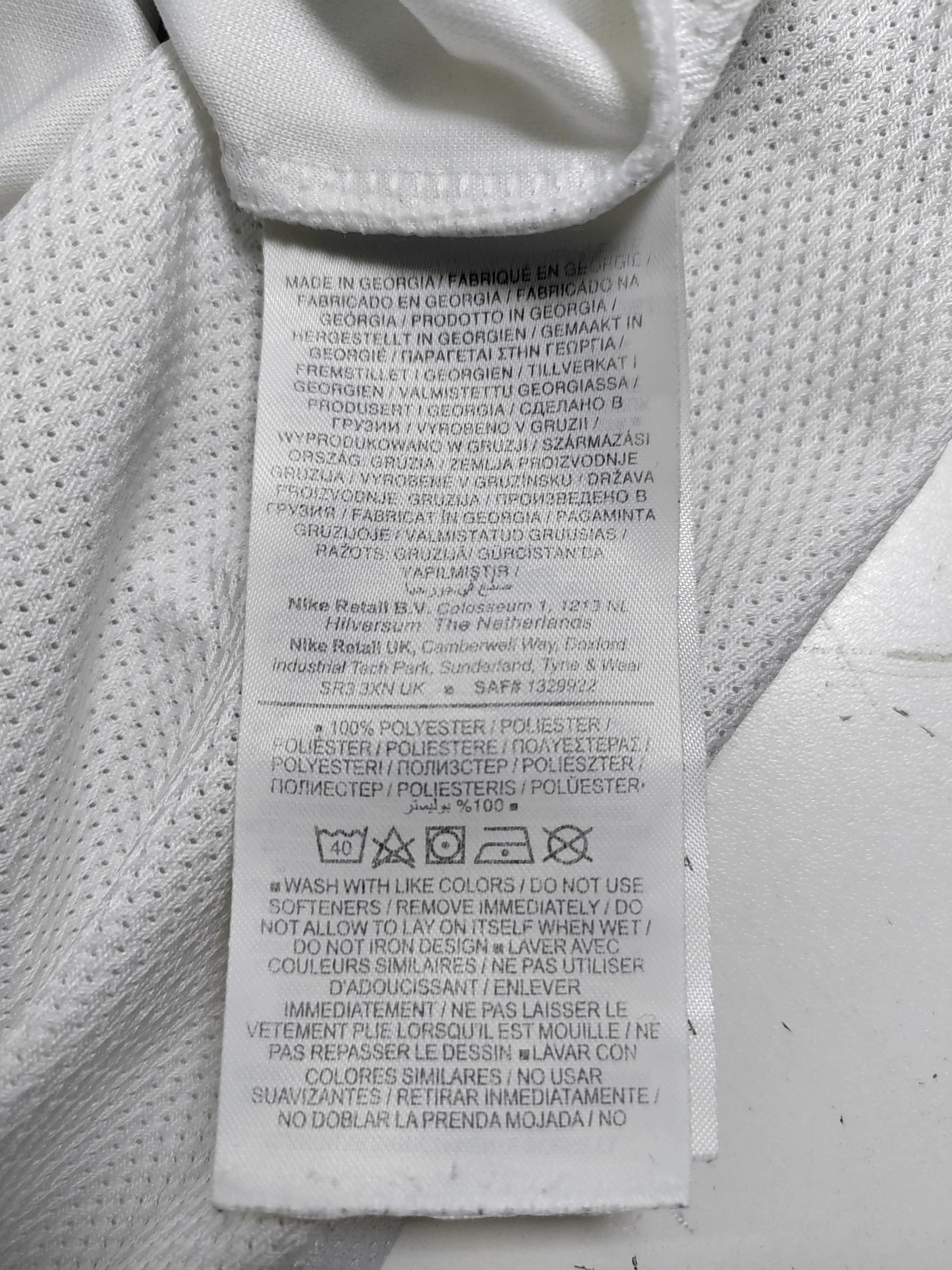 Nike Men's T-Shirt XL White 100% Polyester Round Neck Basic - Image 6