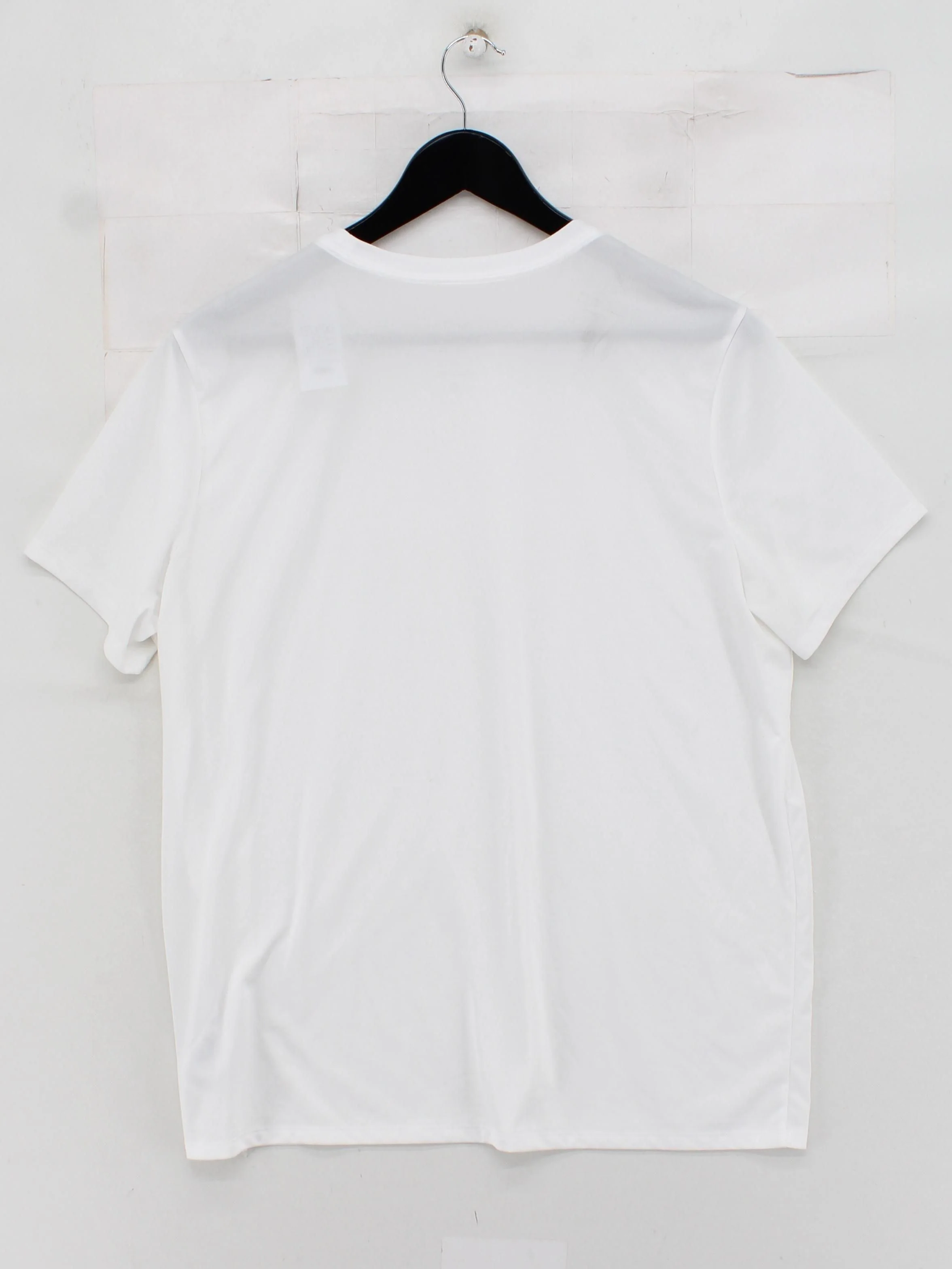 Nike Men's T-Shirt XL White 100% Polyester Round Neck Basic - Image 2