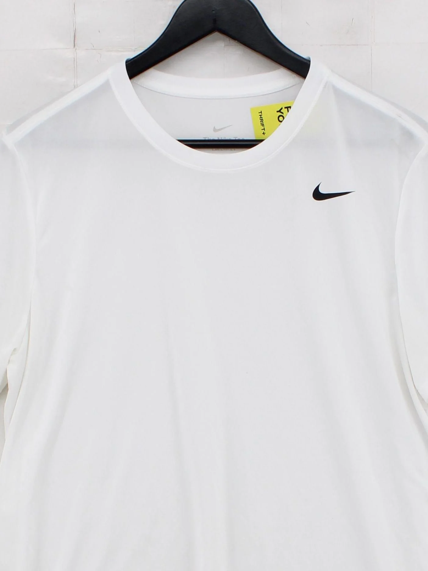 Nike Men's T-Shirt XL White 100% Polyester Round Neck Basic - Image 3