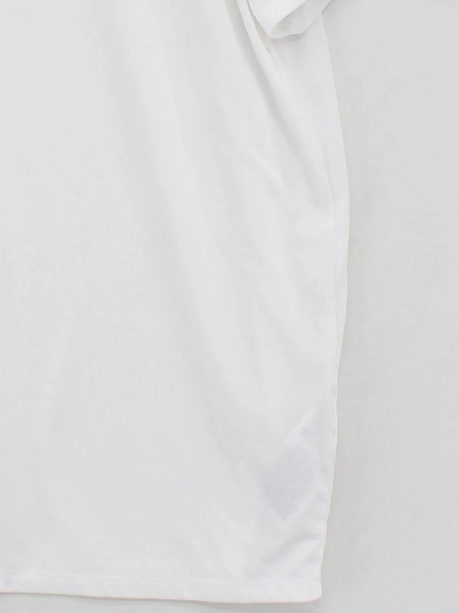 Nike Men's T-Shirt XL White 100% Polyester Round Neck Basic - Image 4
