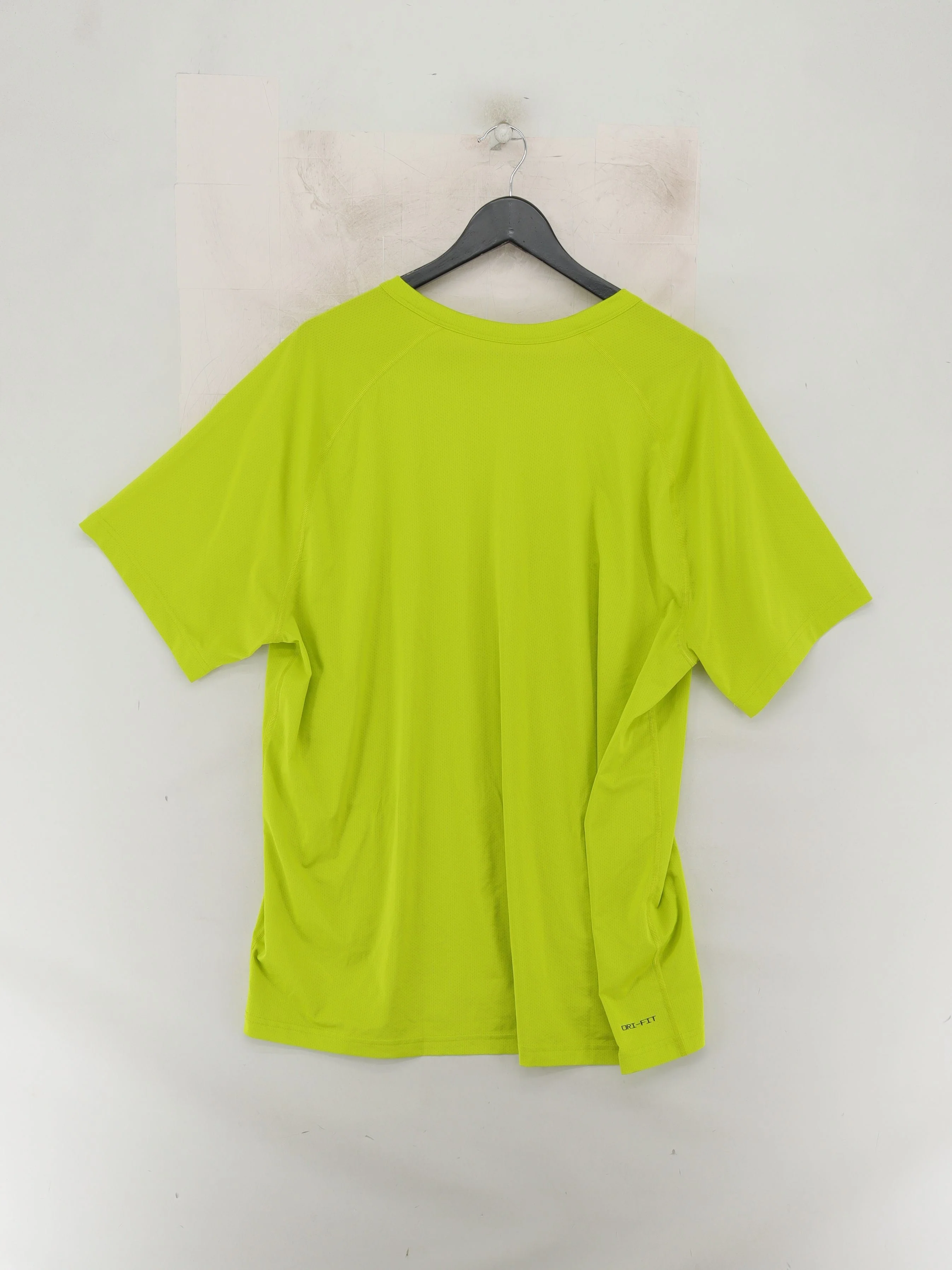 Nike Men's T-Shirt XL Yellow Polyester with Elastane Round Neck Basic - Image 2