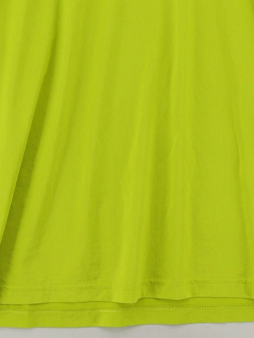 Nike Men's T-Shirt XL Yellow Polyester with Elastane Round Neck Basic - Image 4