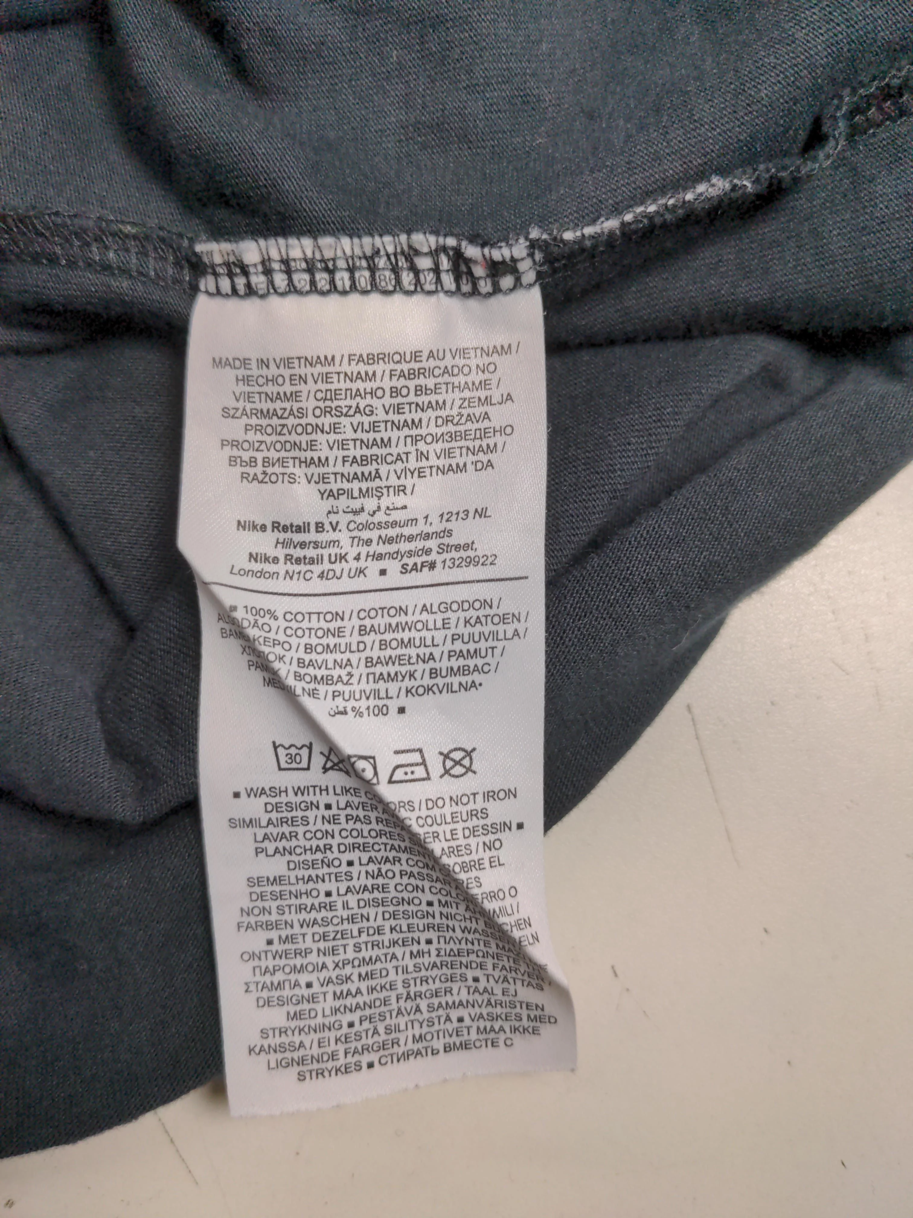Nike Men's T-Shirt XS Black 100% Cotton Basic - Image 6