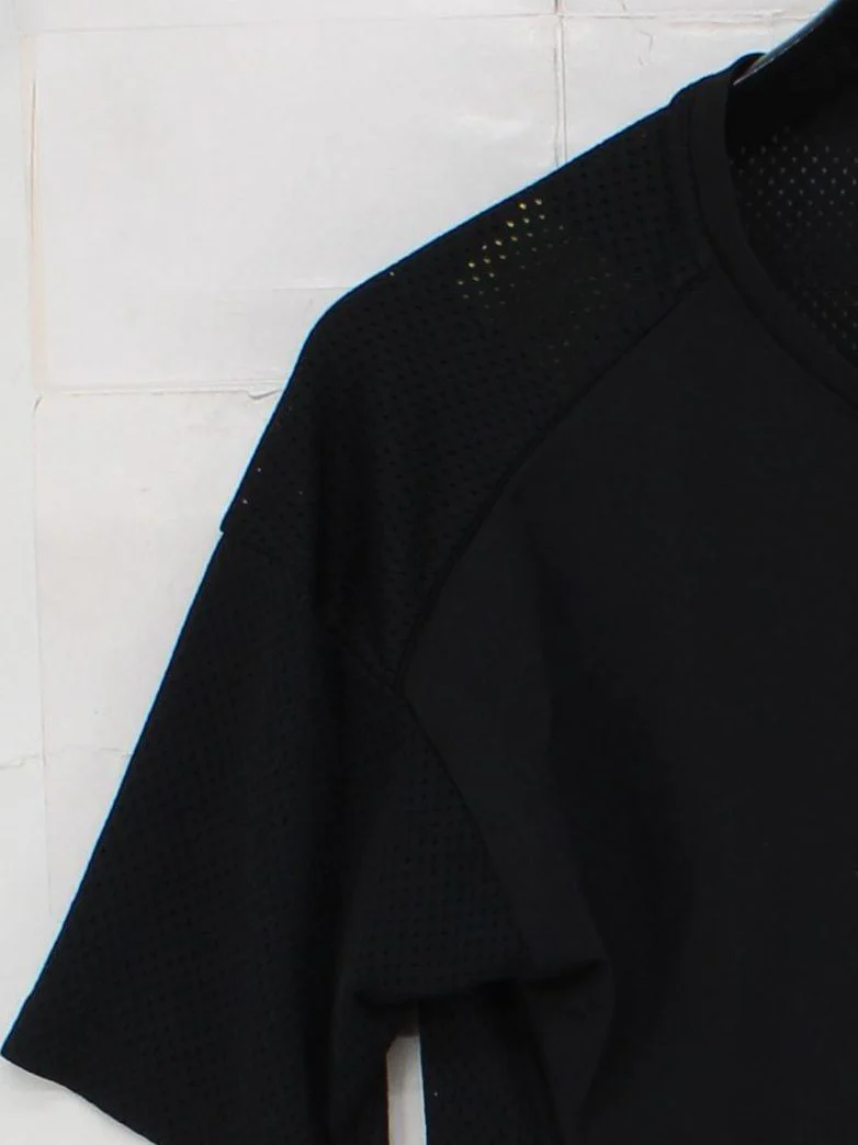 Nike Men's T-Shirt XS Black 100% Polyester Round Neck Basic - Image 4
