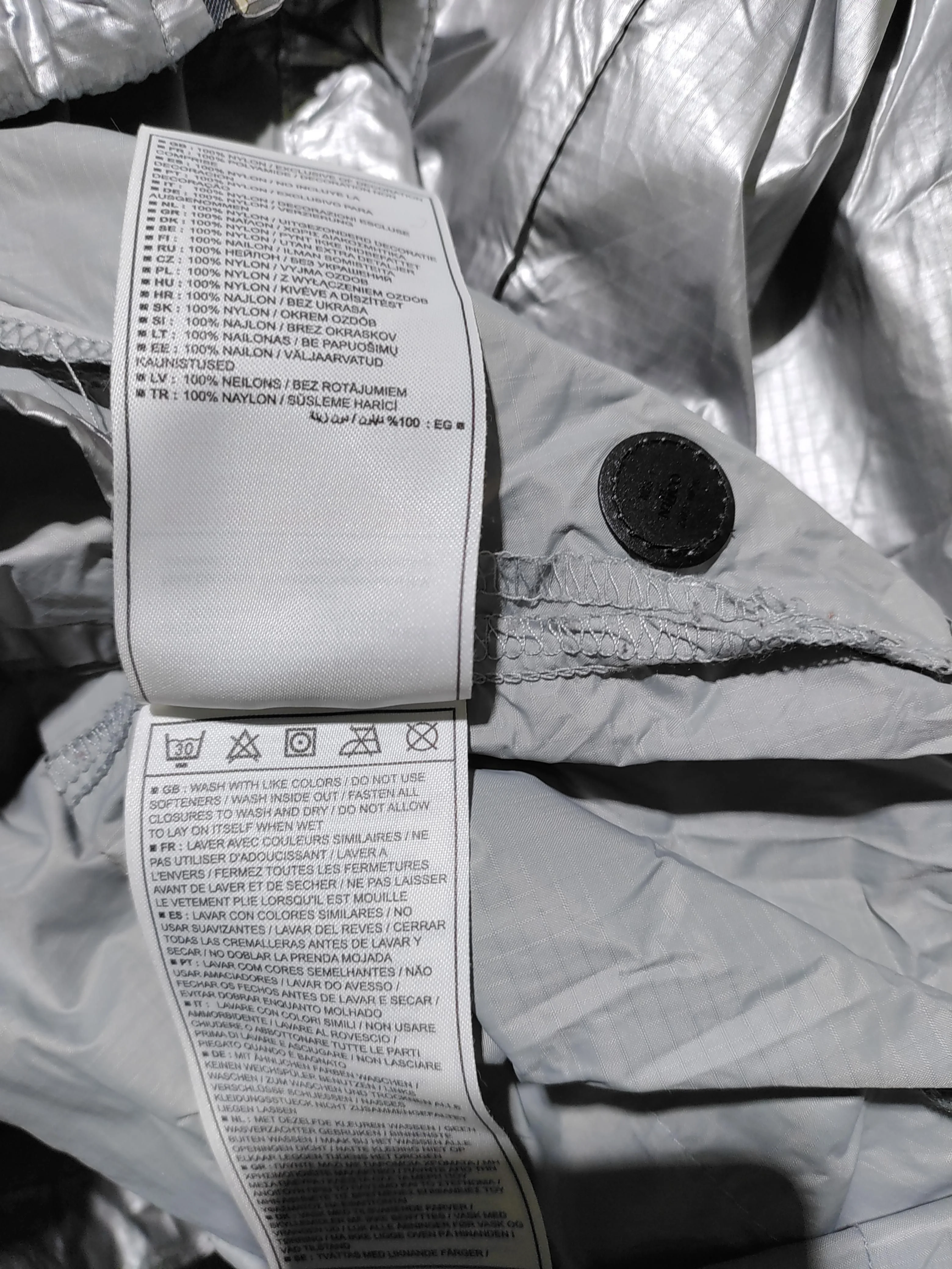 Nike Rain Coat jacket silver - Image 6