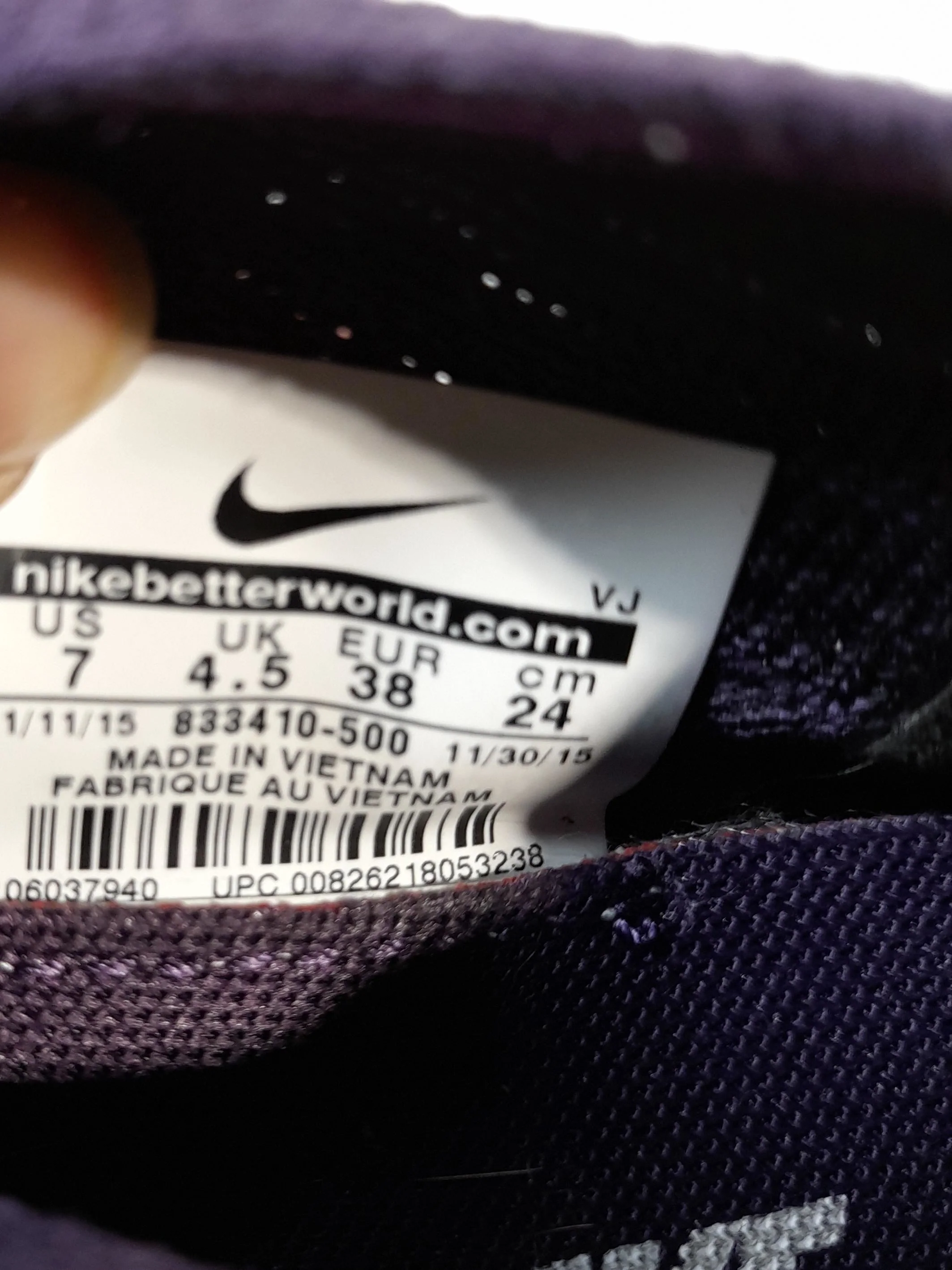 Nike unknown Women's Trainers 833410-500 UK4.5 EU38 US7 in Purple - Image 10