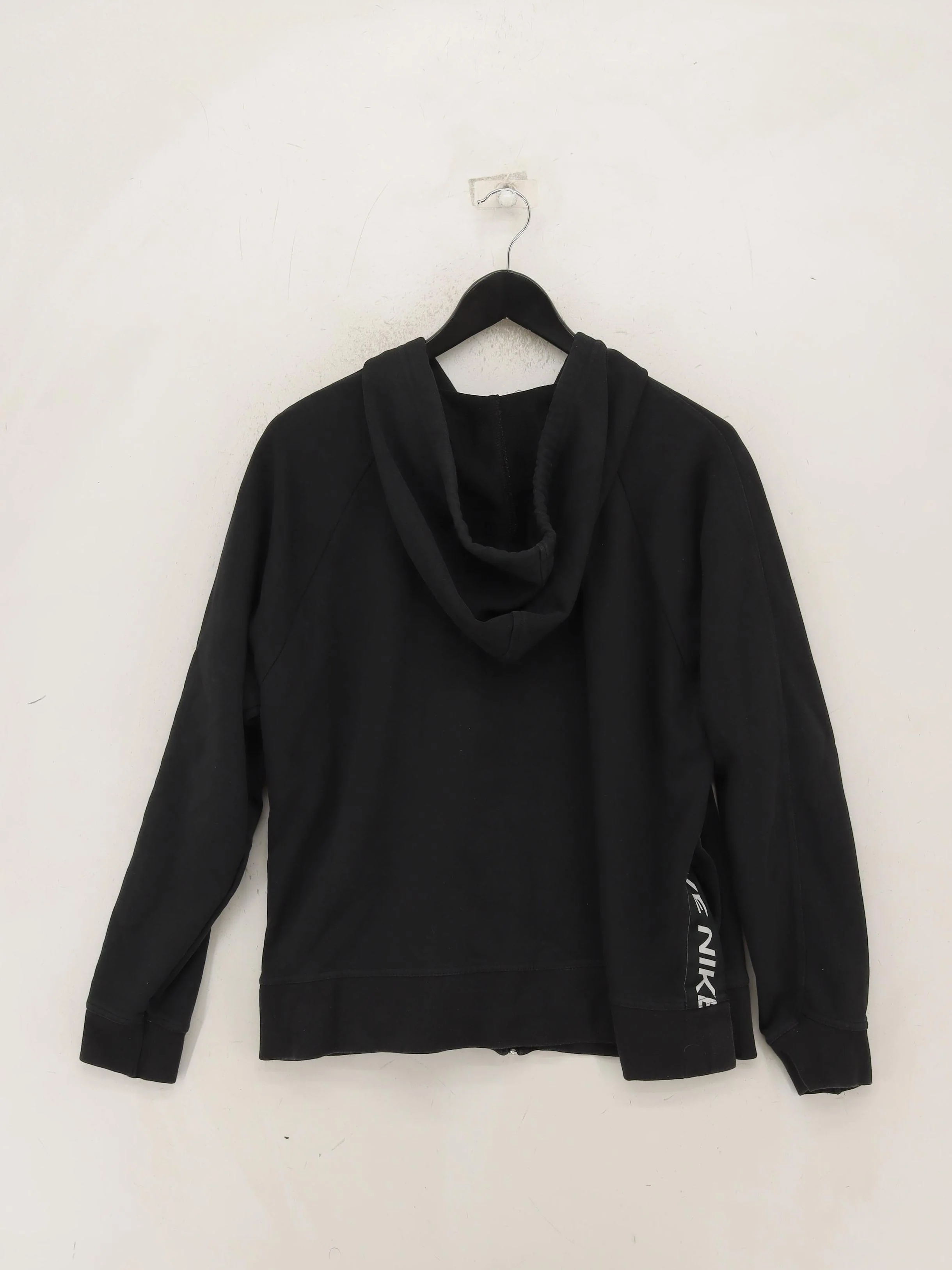 Nike Women's Hoodie L Black Cotton with Polyester Pullover - Image 2
