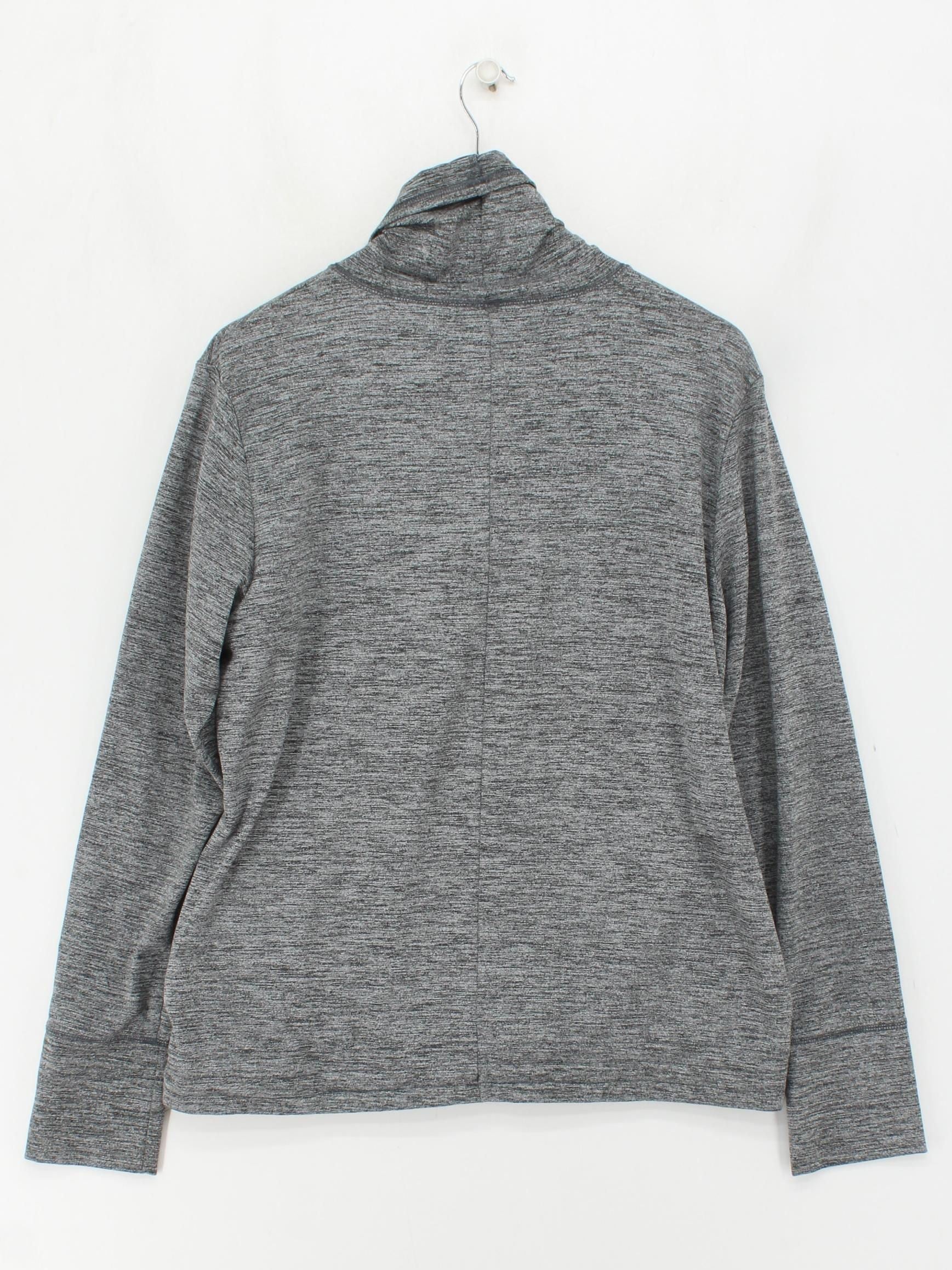Nike Women's Hoodie L Grey Polyester with Elastane Pullover - Image 2