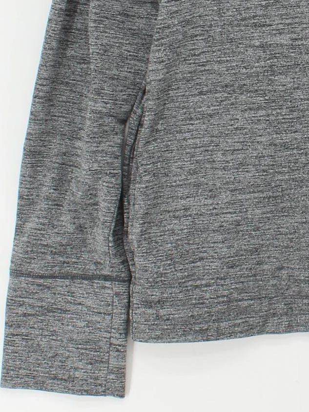 Nike Women's Hoodie L Grey Polyester with Elastane Pullover - Image 4