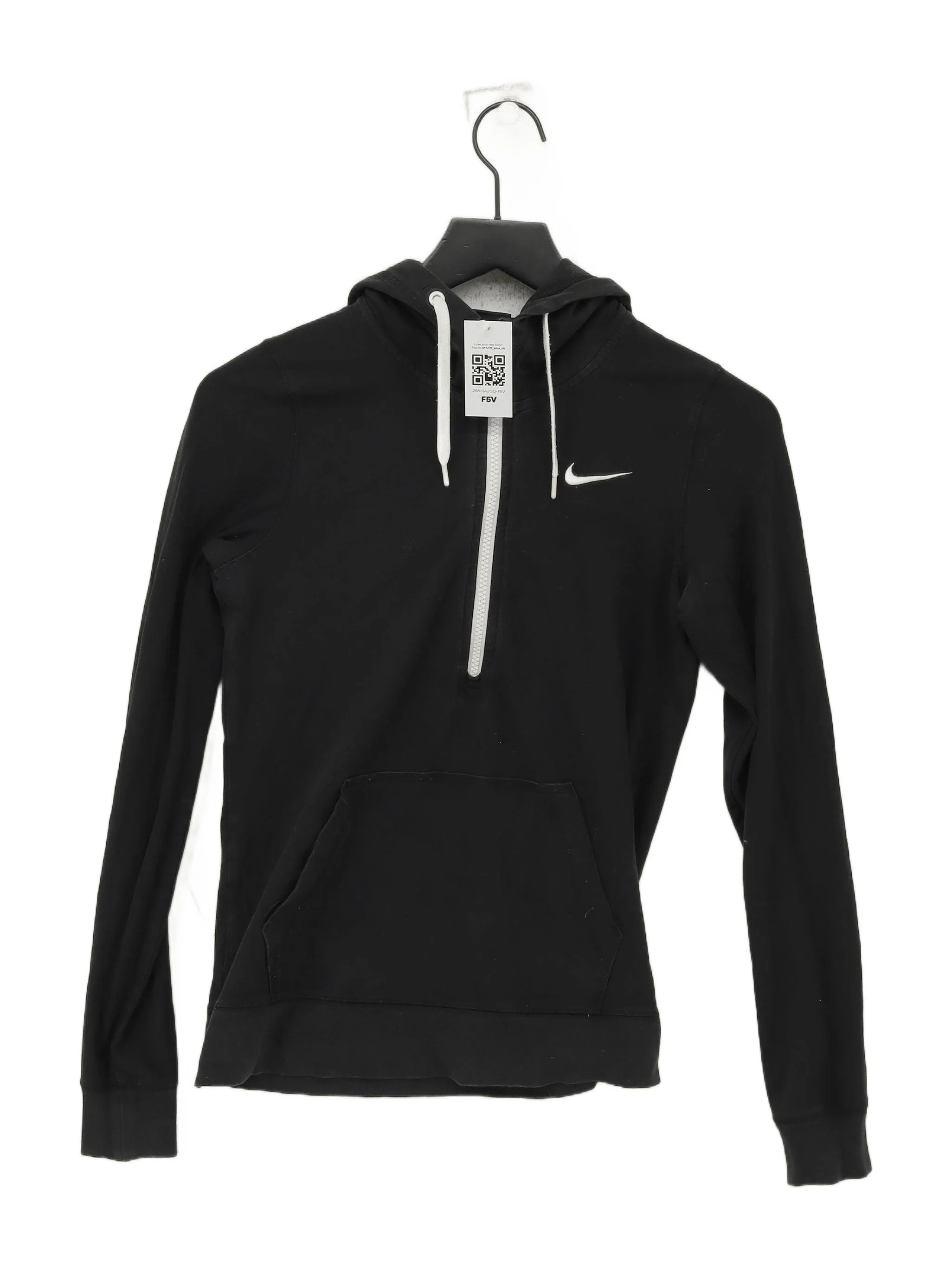 Nike Women's Hoodie M Black Cotton with Elastane Pullover