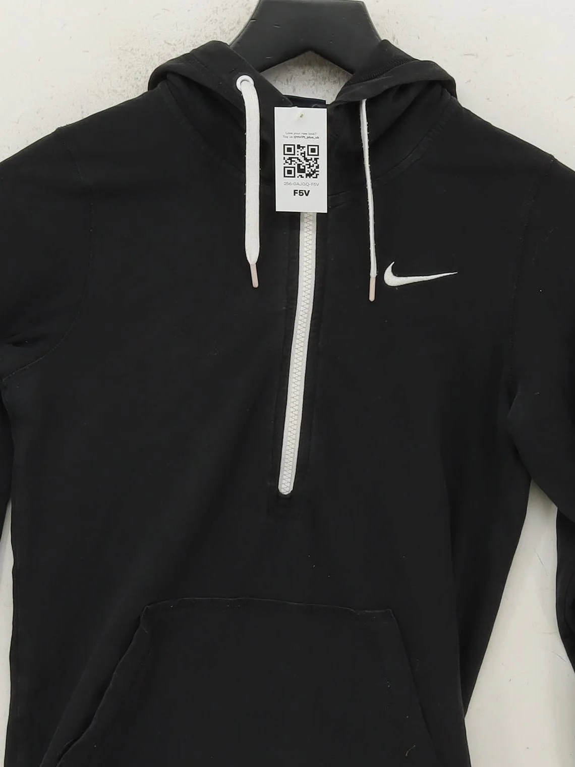 Nike Women's Hoodie M Black Cotton with Elastane Pullover - Image 3