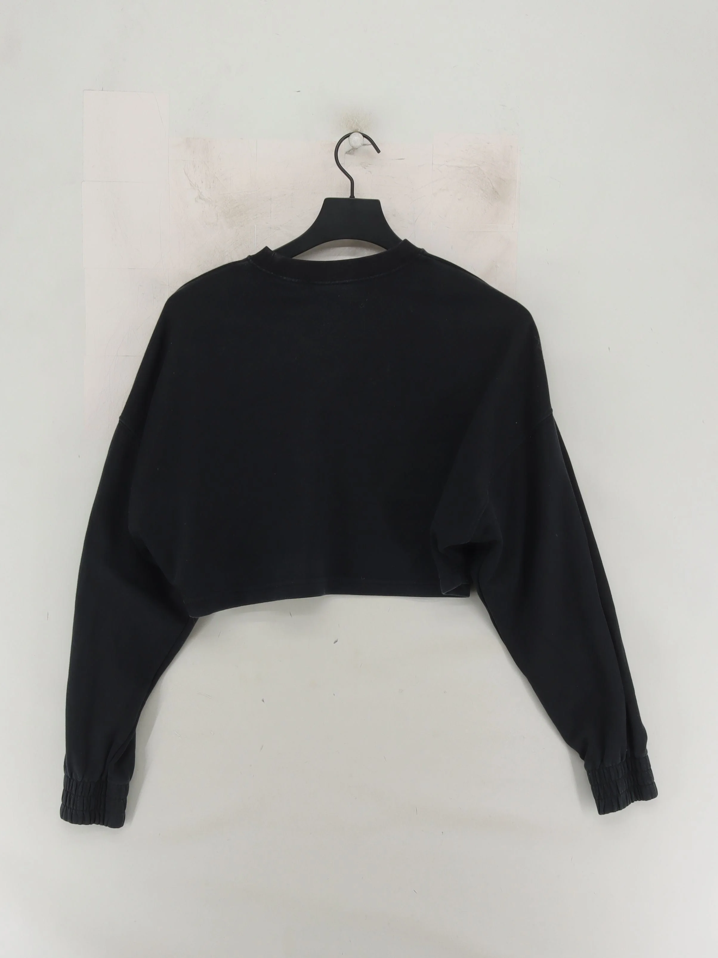 Nike Women's Hoodie M Black Cotton with Polyester, Elastane Pullover - Image 2