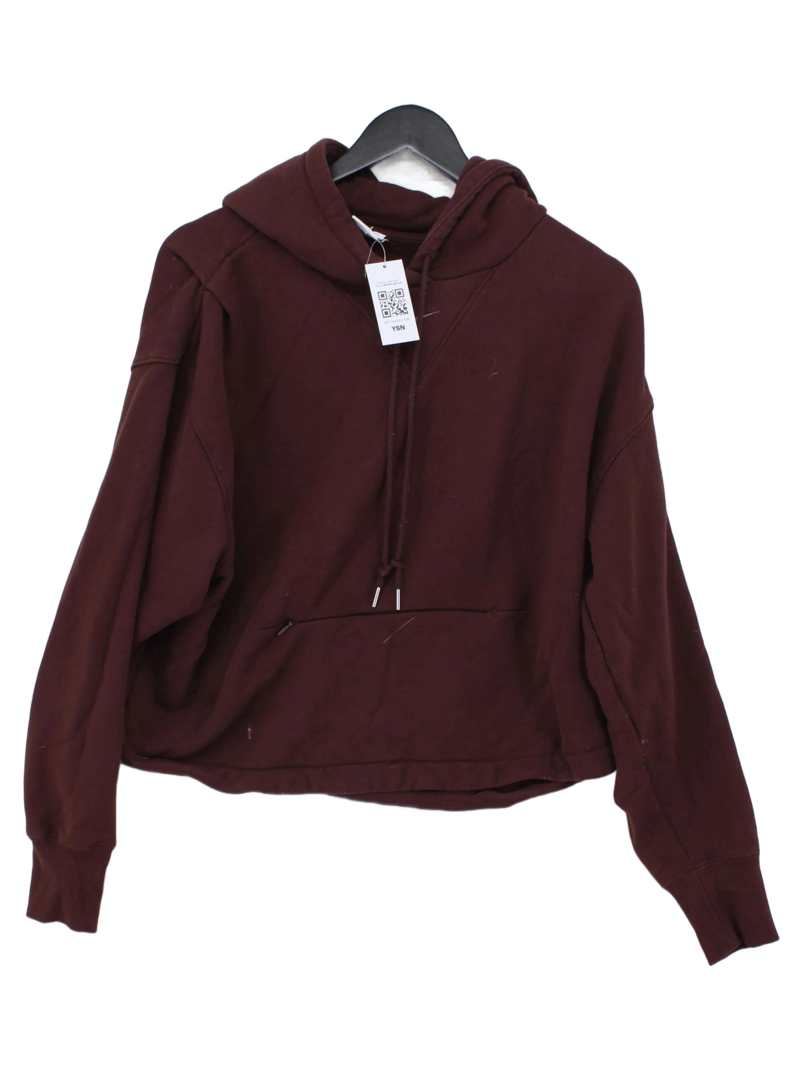 Nike Women's Hoodie M Brown 100% Cotton Pullover