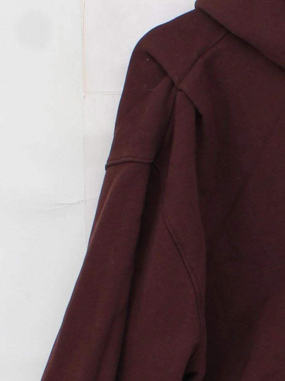 Nike Women's Hoodie M Brown 100% Cotton Pullover - Image 4
