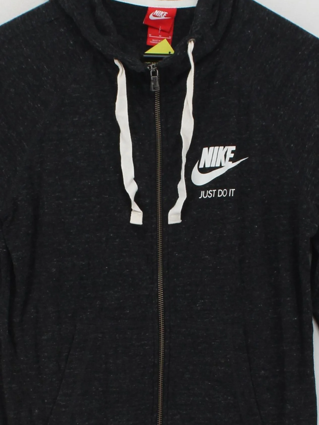 Nike Women's Hoodie M Grey Cotton with Polyester Pullover - Image 3