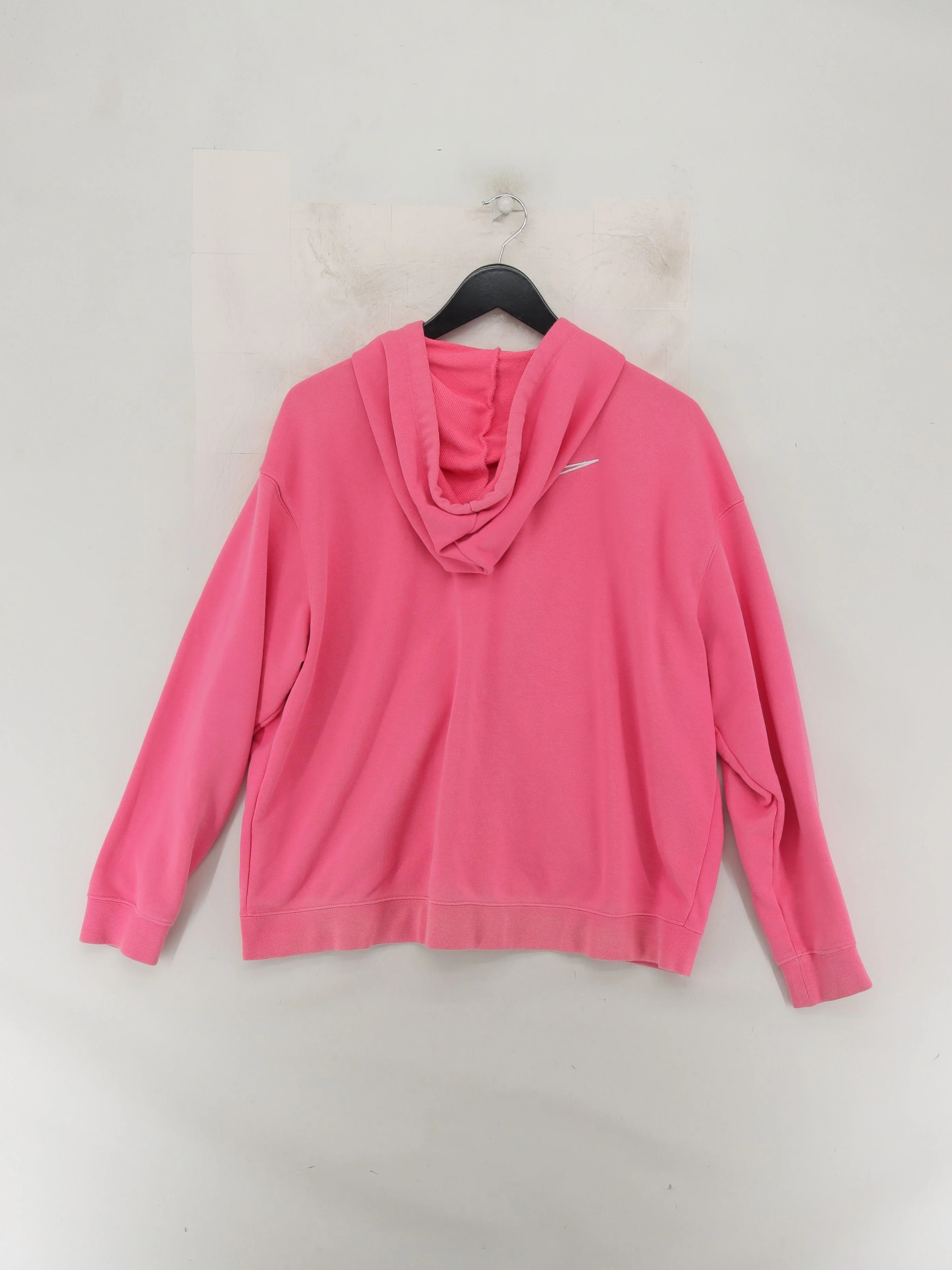 Nike Women's Hoodie M Pink Cotton with Polyester Pullover - Image 2