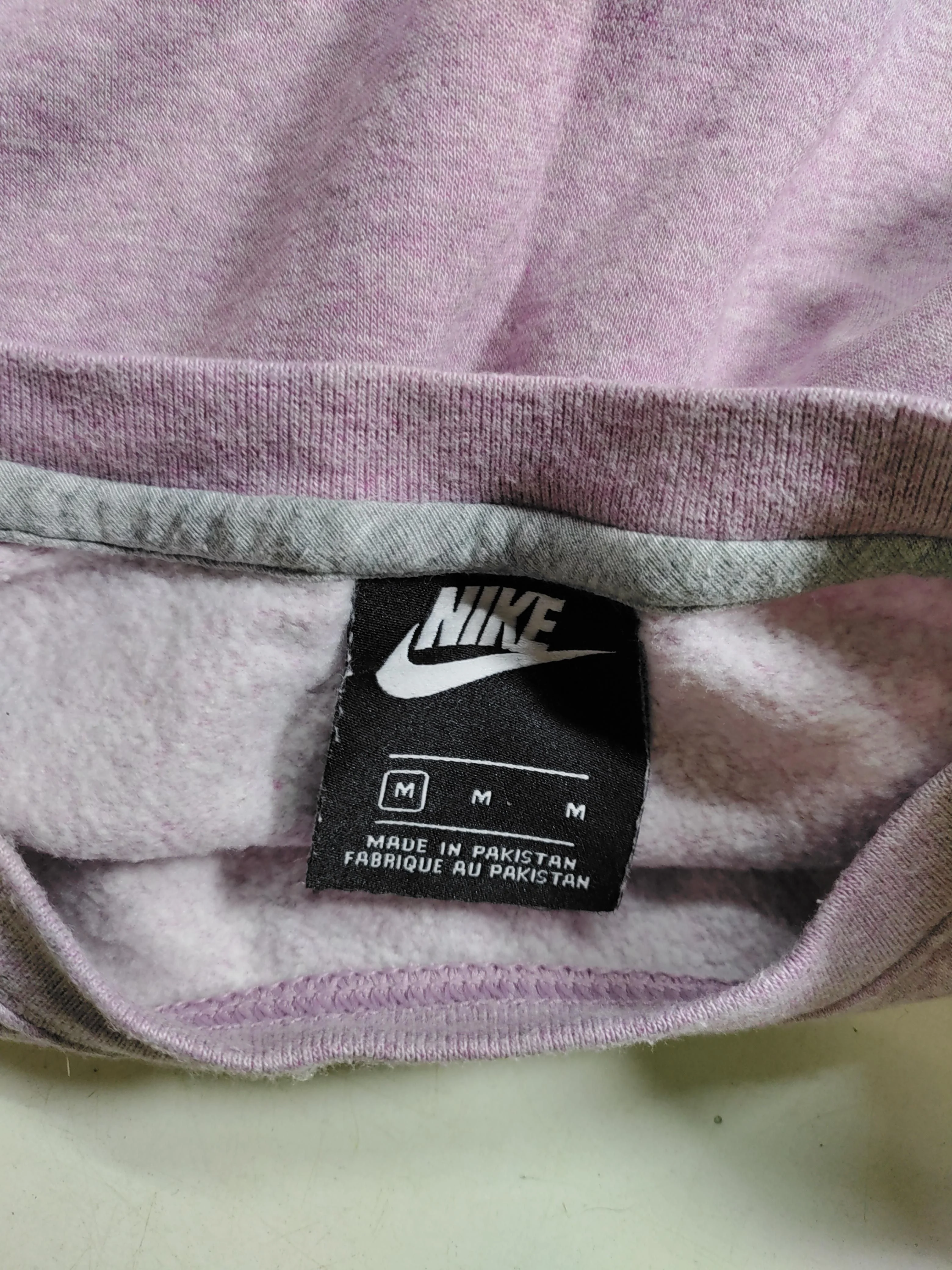Nike Women's Hoodie M Purple Cotton with Viscose, Polyester Pullover - Image 5