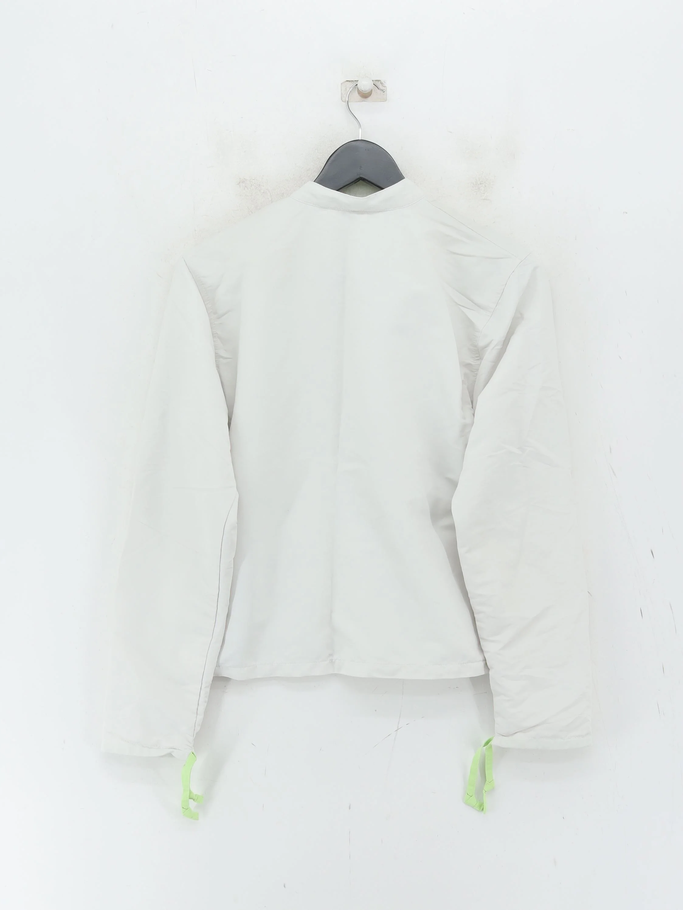Nike Women's Hoodie M White Polyester with Cotton, Nylon Full Zip - Image 2