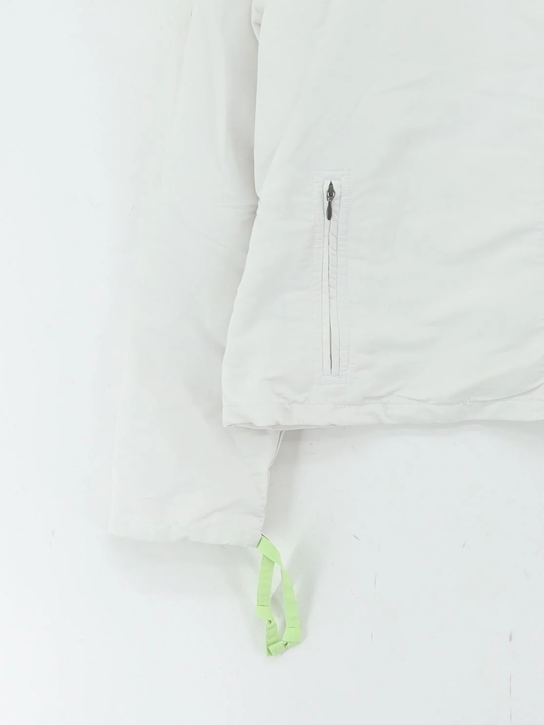 Nike Women's Hoodie M White Polyester with Cotton, Nylon Full Zip - Image 4